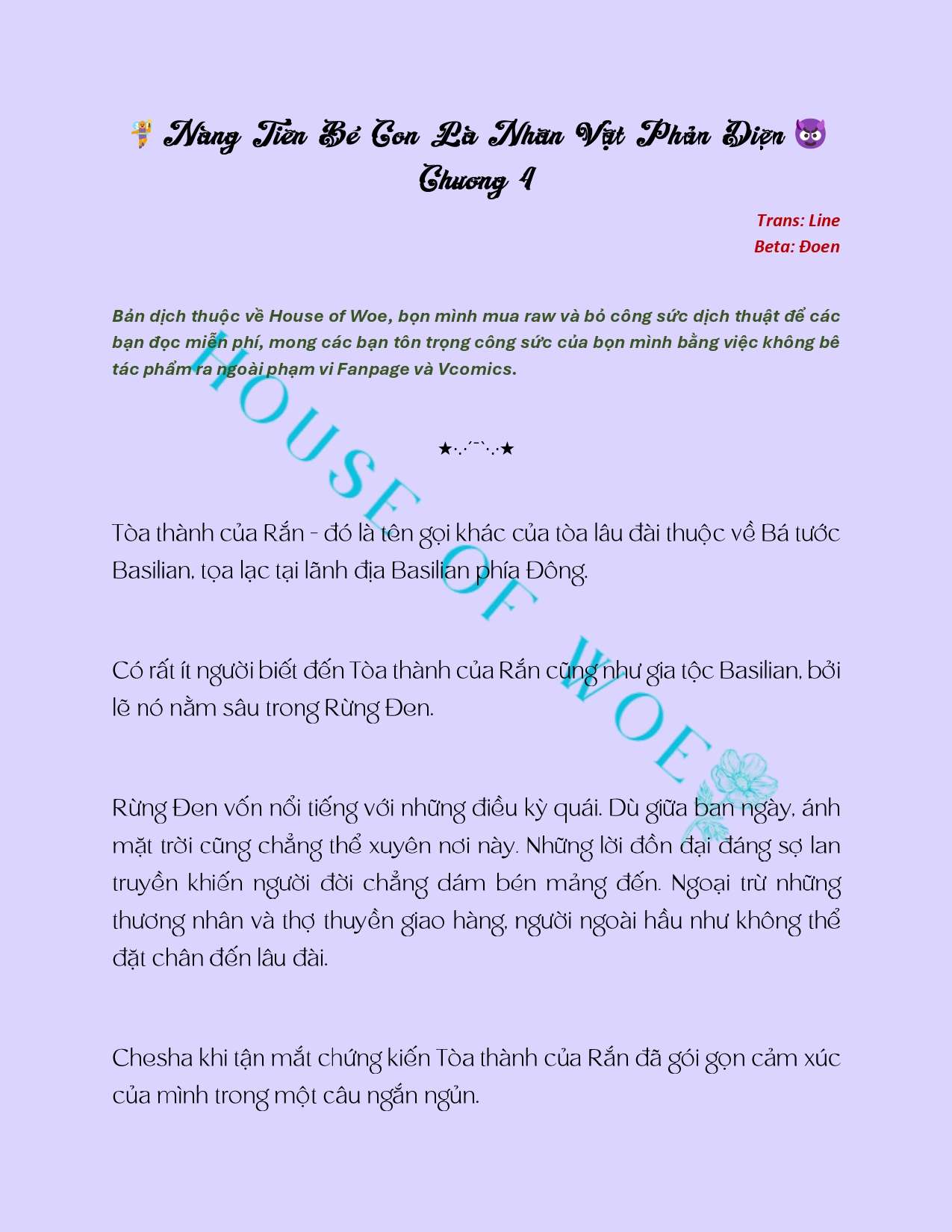 [NOVEL] NÀNG TIÊN BÉ CON LÀ NHÂN VẬT PHẢN DIỆN Chap 4 - Next Chap 5