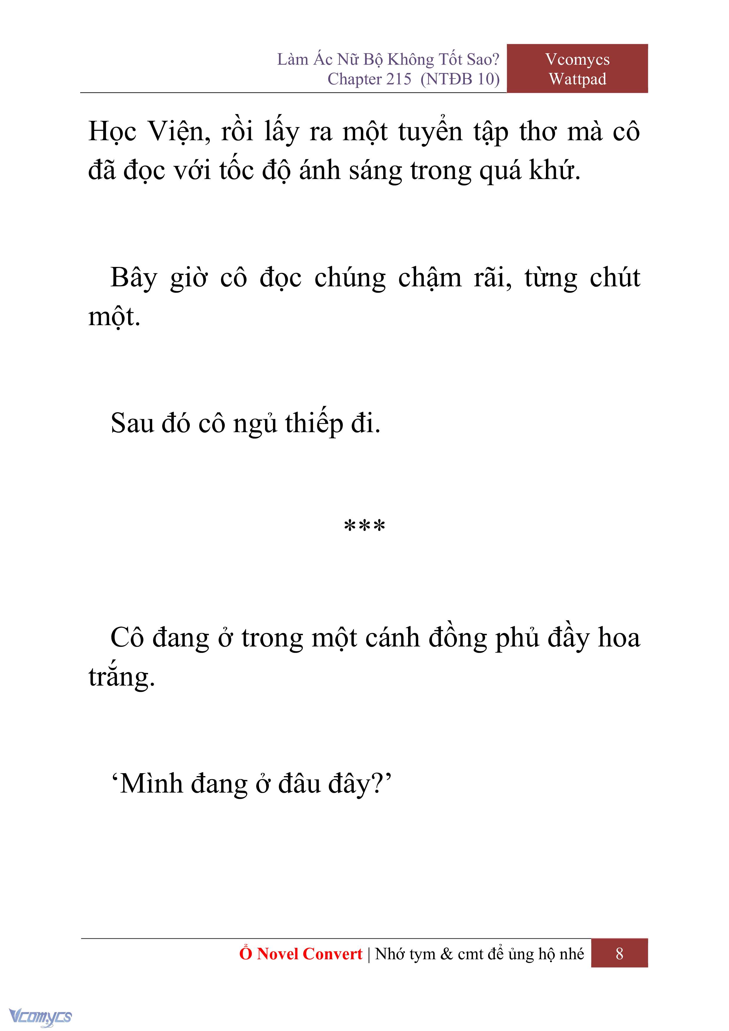 [Novel] Làm Ác Nữ Bộ Không Tốt Sao? Chap 215 - Trang 2