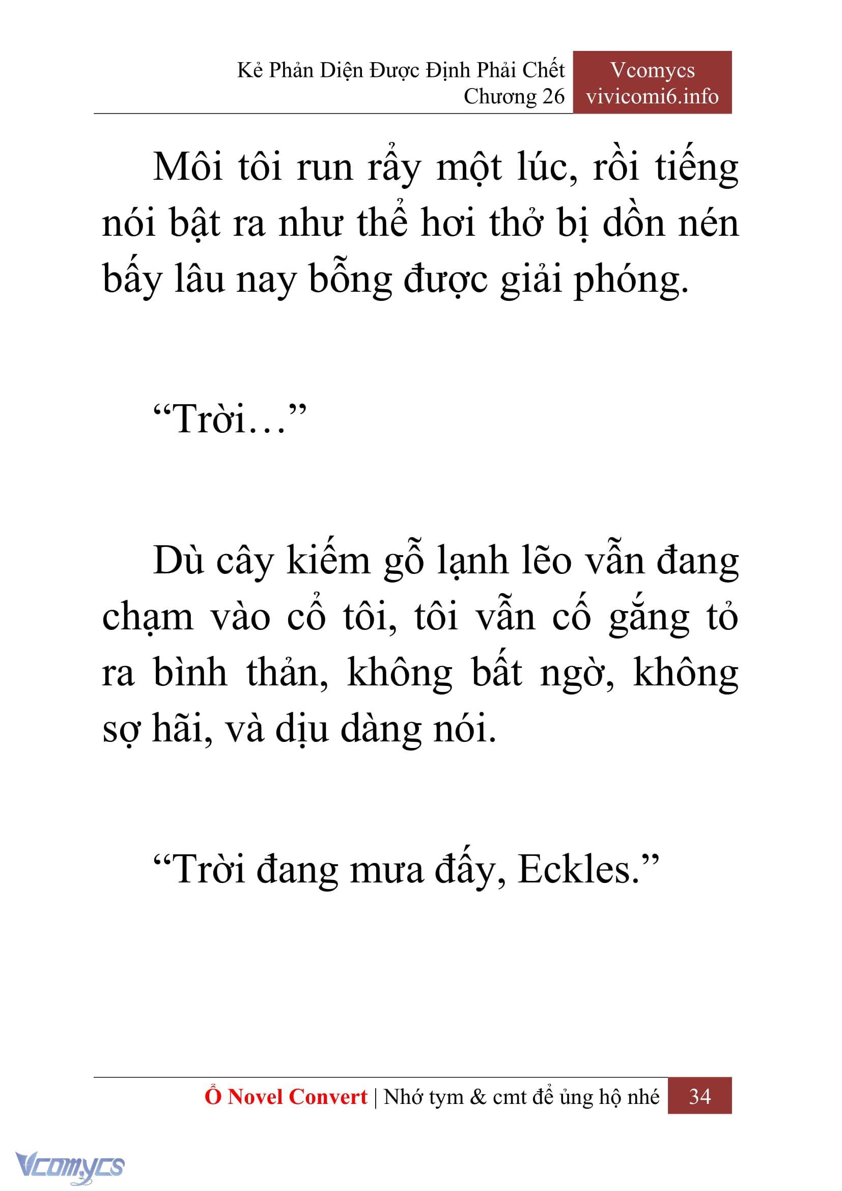 [Novel] Kẻ Phản Diện Được Định Phải Chết Chap 26 - Trang 2