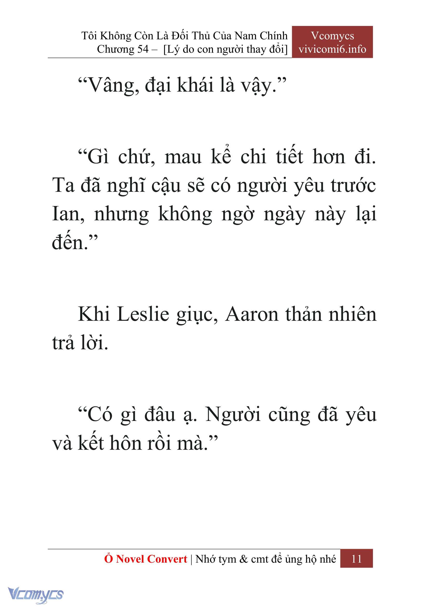 [Novel] Tôi Không Còn Là Đối Thủ Của Nam Chính Chap 54 - Trang 2