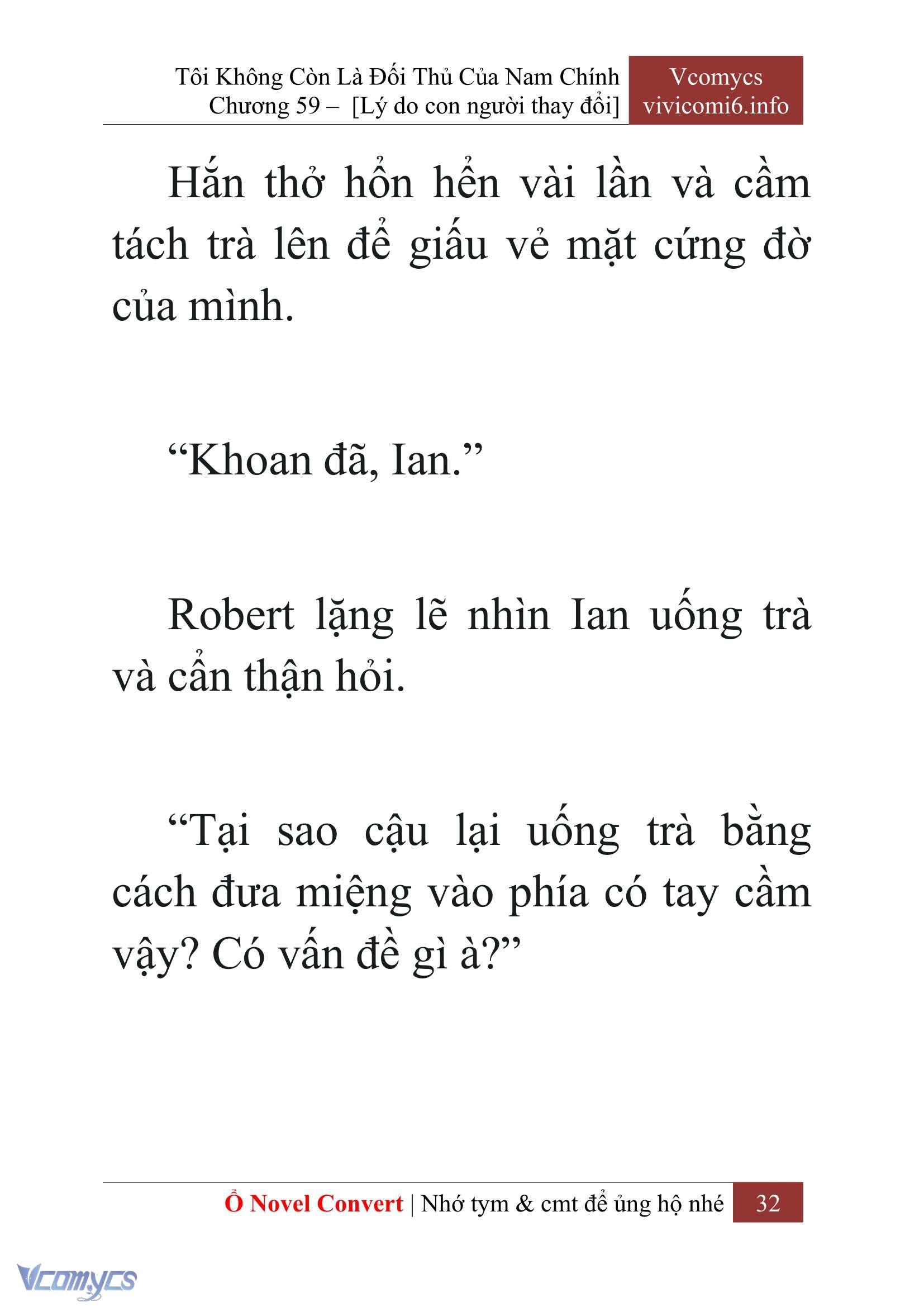[Novel] Tôi Không Còn Là Đối Thủ Của Nam Chính Chap 59 - Trang 2