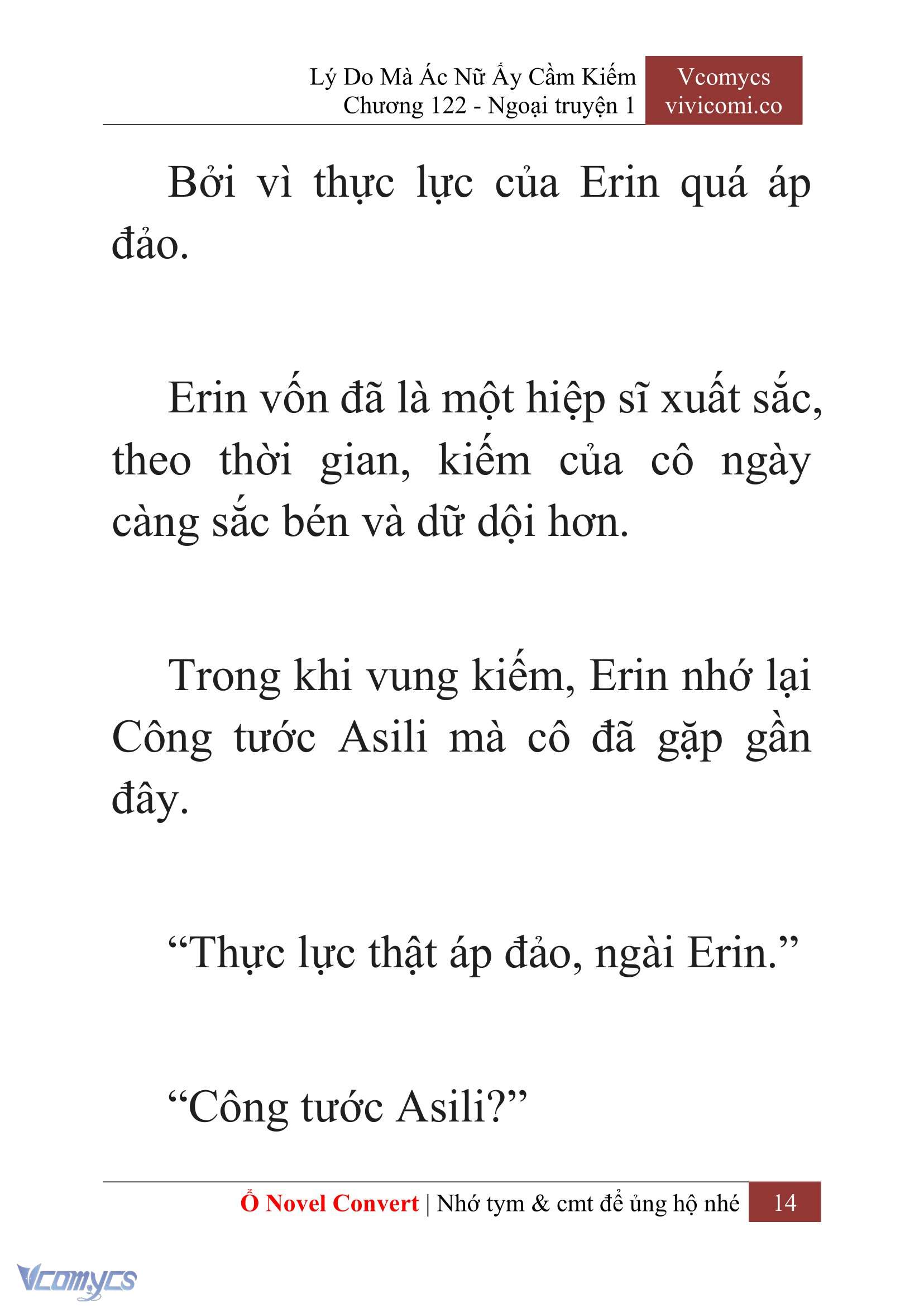 [Novel] Lý Do Mà Ác Nữ Ấy Cầm Kiếm Chap 122 - Trang 2