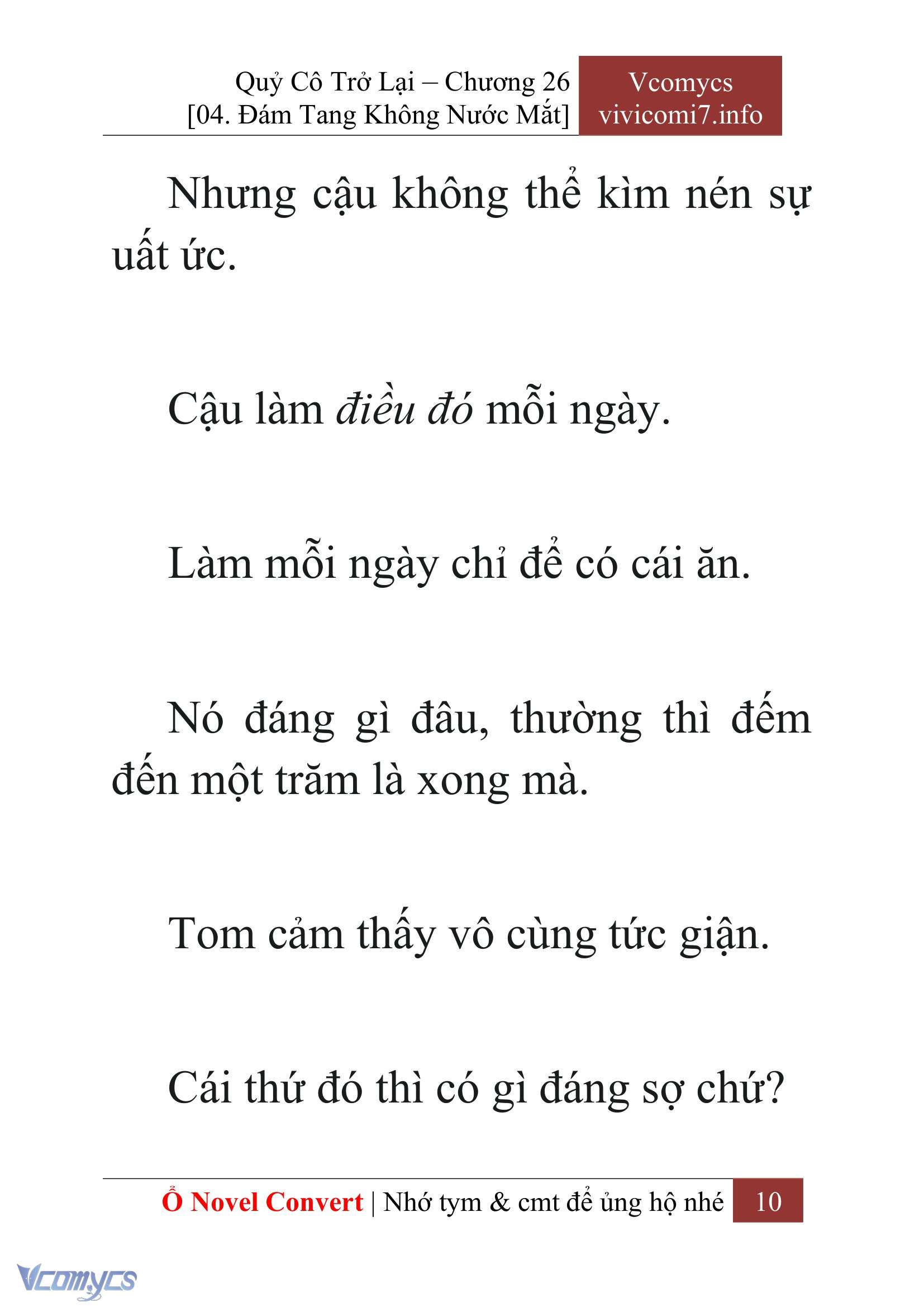 [Novel] Quý Cô Trở Lại Chap 26 - Trang 2