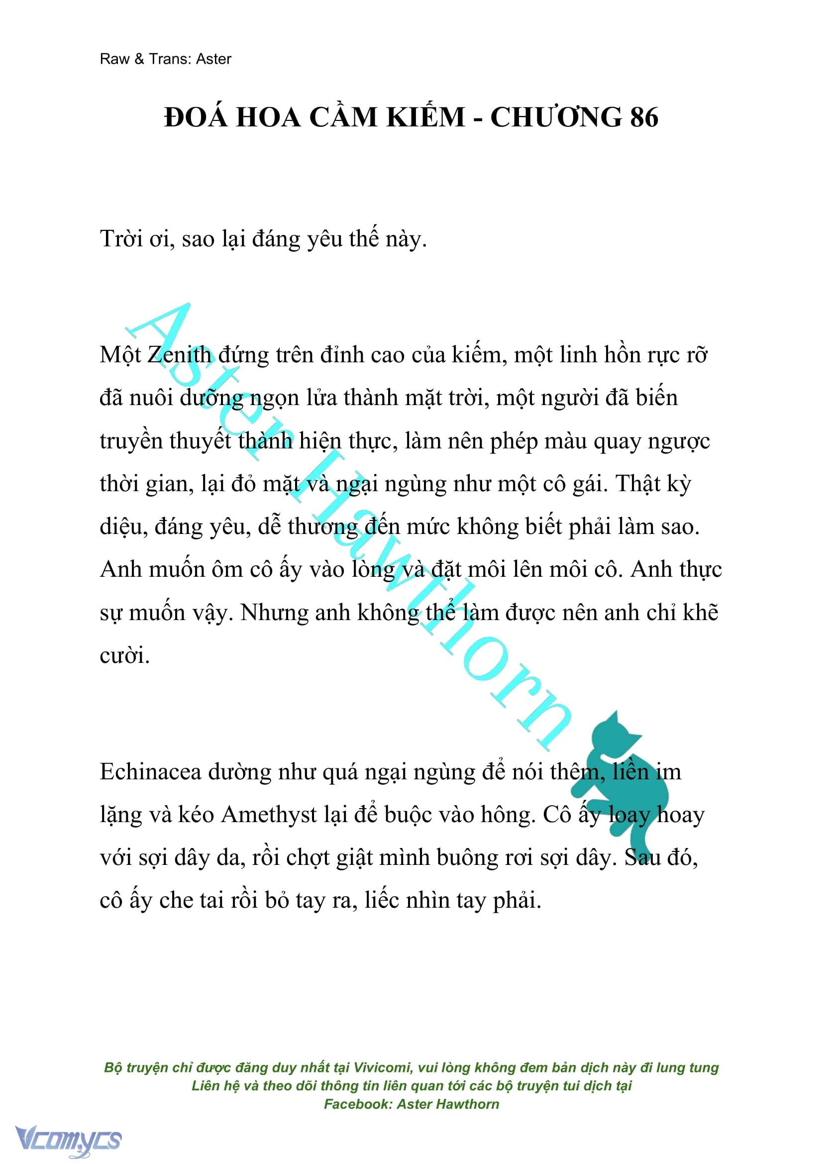 [NOVEL] Đóa Hoa Cầm Kiếm Chap 86 - Next Chap 87