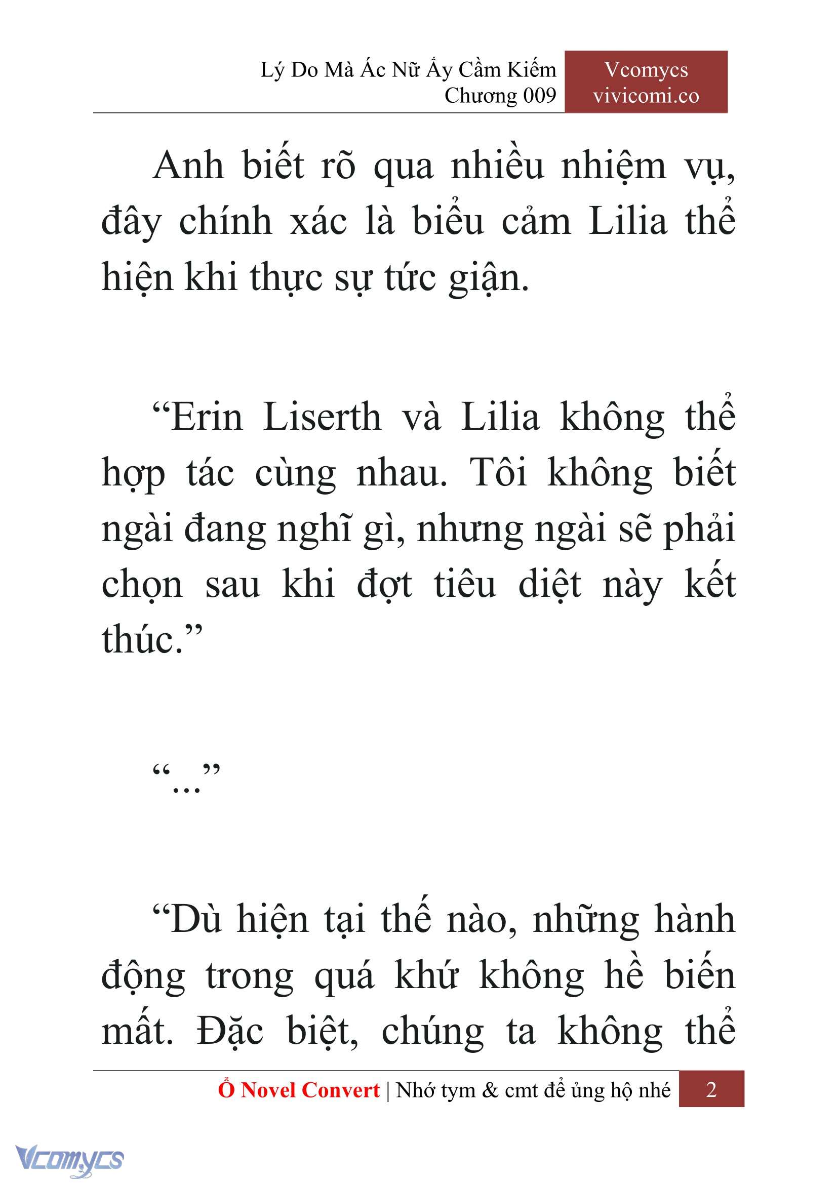 [Novel] Lý Do Mà Ác Nữ Ấy Cầm Kiếm Chap 9 - Trang 2