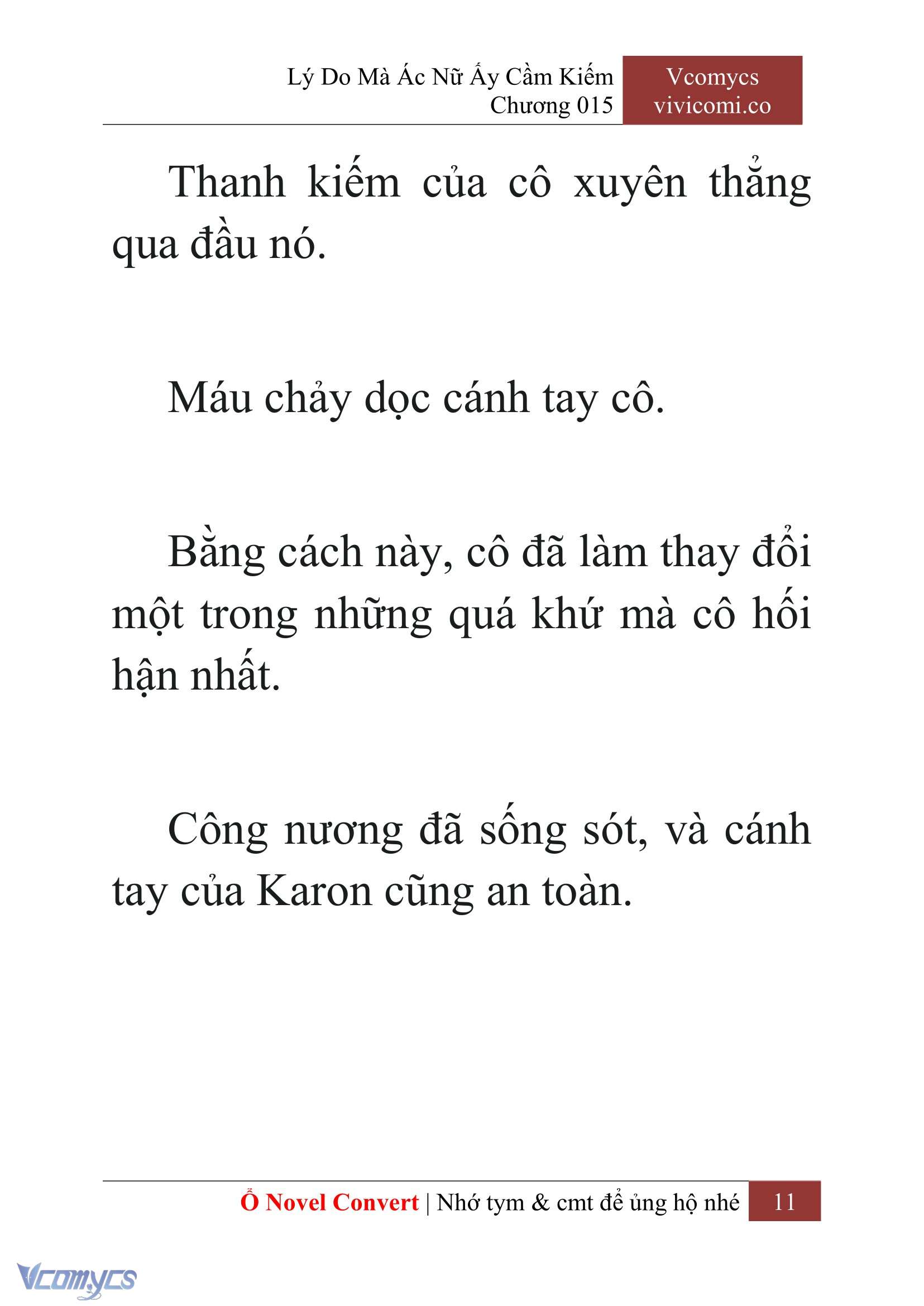 [Novel] Lý Do Mà Ác Nữ Ấy Cầm Kiếm Chap 15 - Trang 2