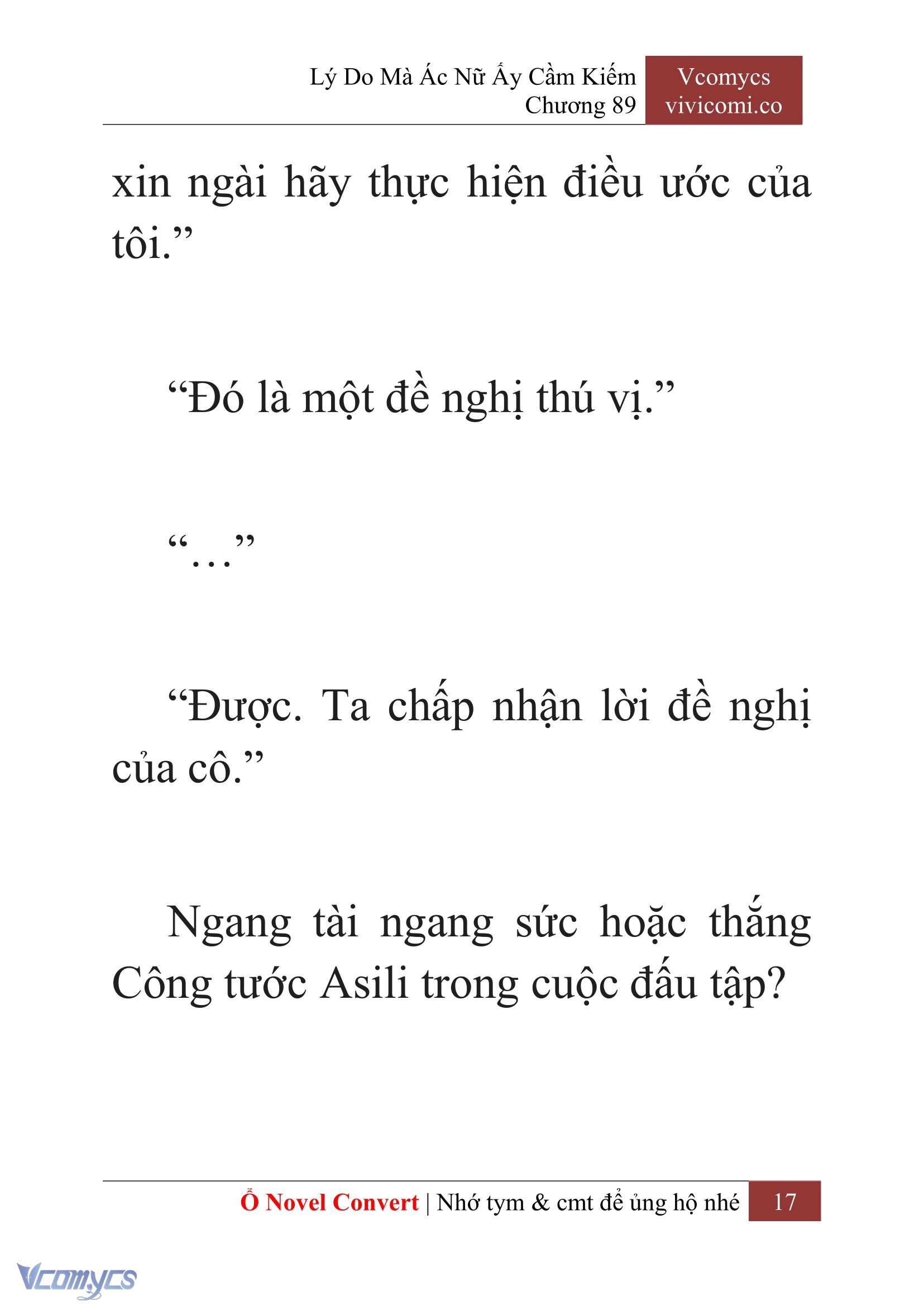 [Novel] Lý Do Mà Ác Nữ Ấy Cầm Kiếm Chap 89 - Trang 2