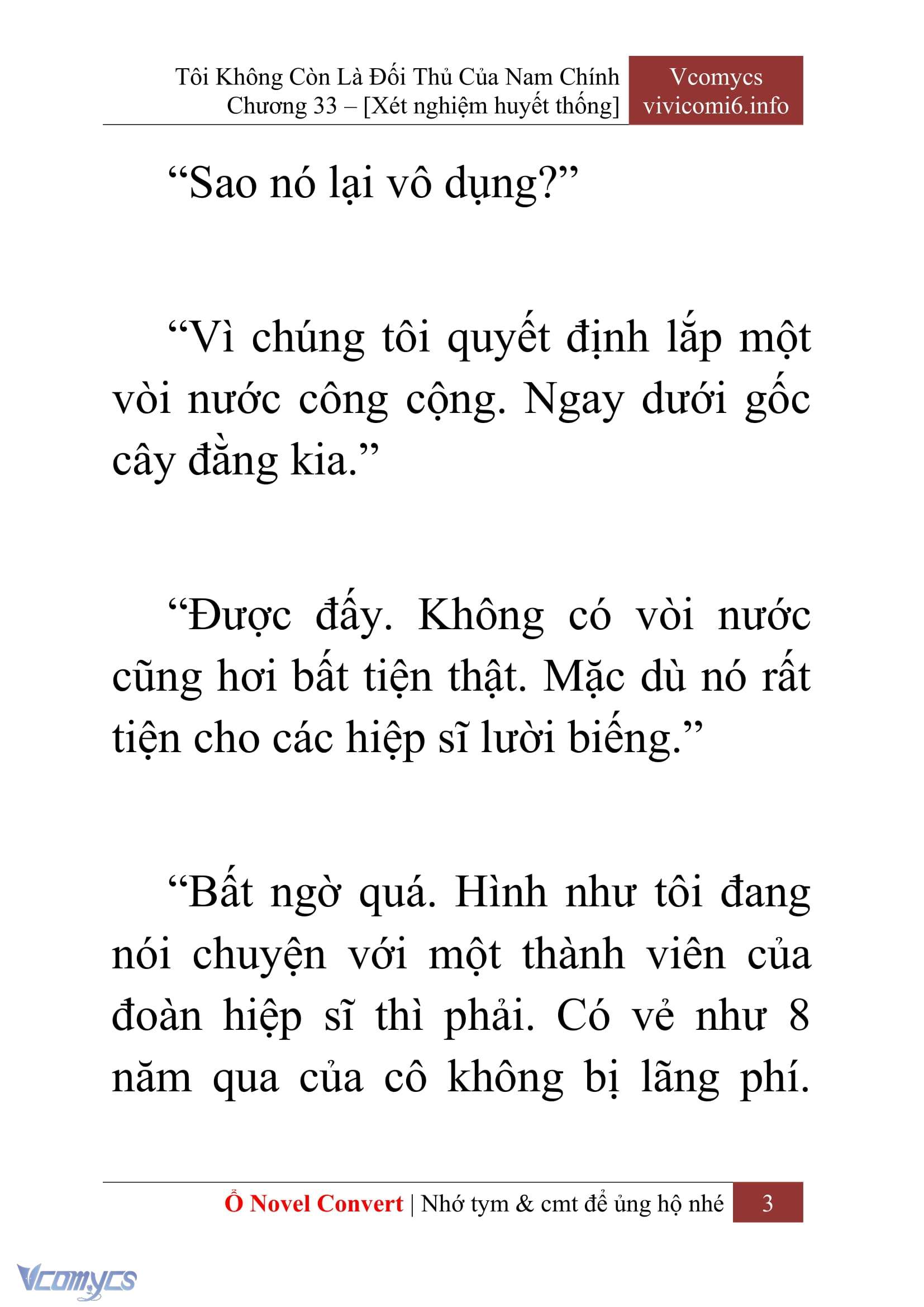 [Novel] Tôi Không Còn Là Đối Thủ Của Nam Chính Chap 33 - Trang 2