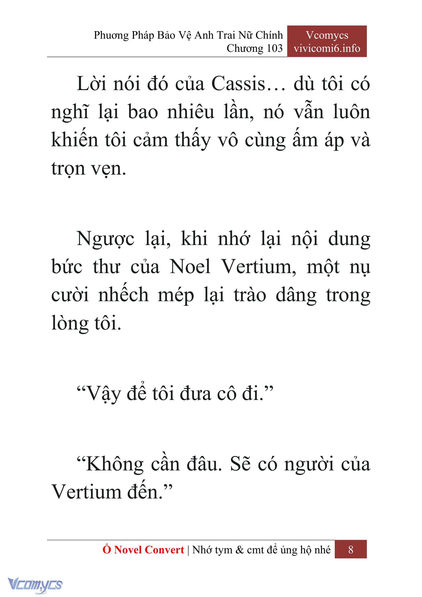 [Novel] Phương Pháp Bảo Vệ Anh Trai Nữ Chính Chap 103 - Trang 2