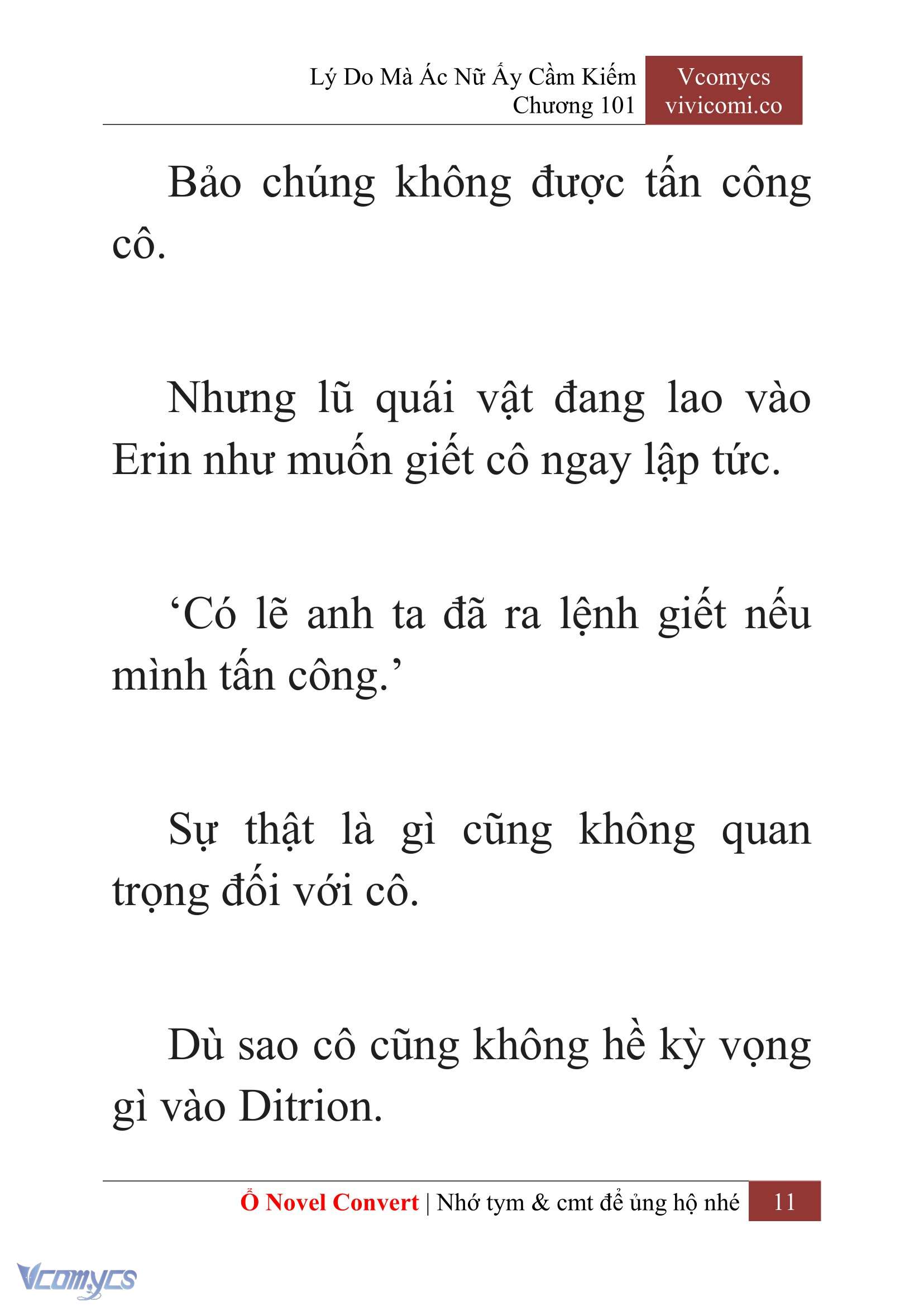 [Novel] Lý Do Mà Ác Nữ Ấy Cầm Kiếm Chap 101 - Next Chap 102