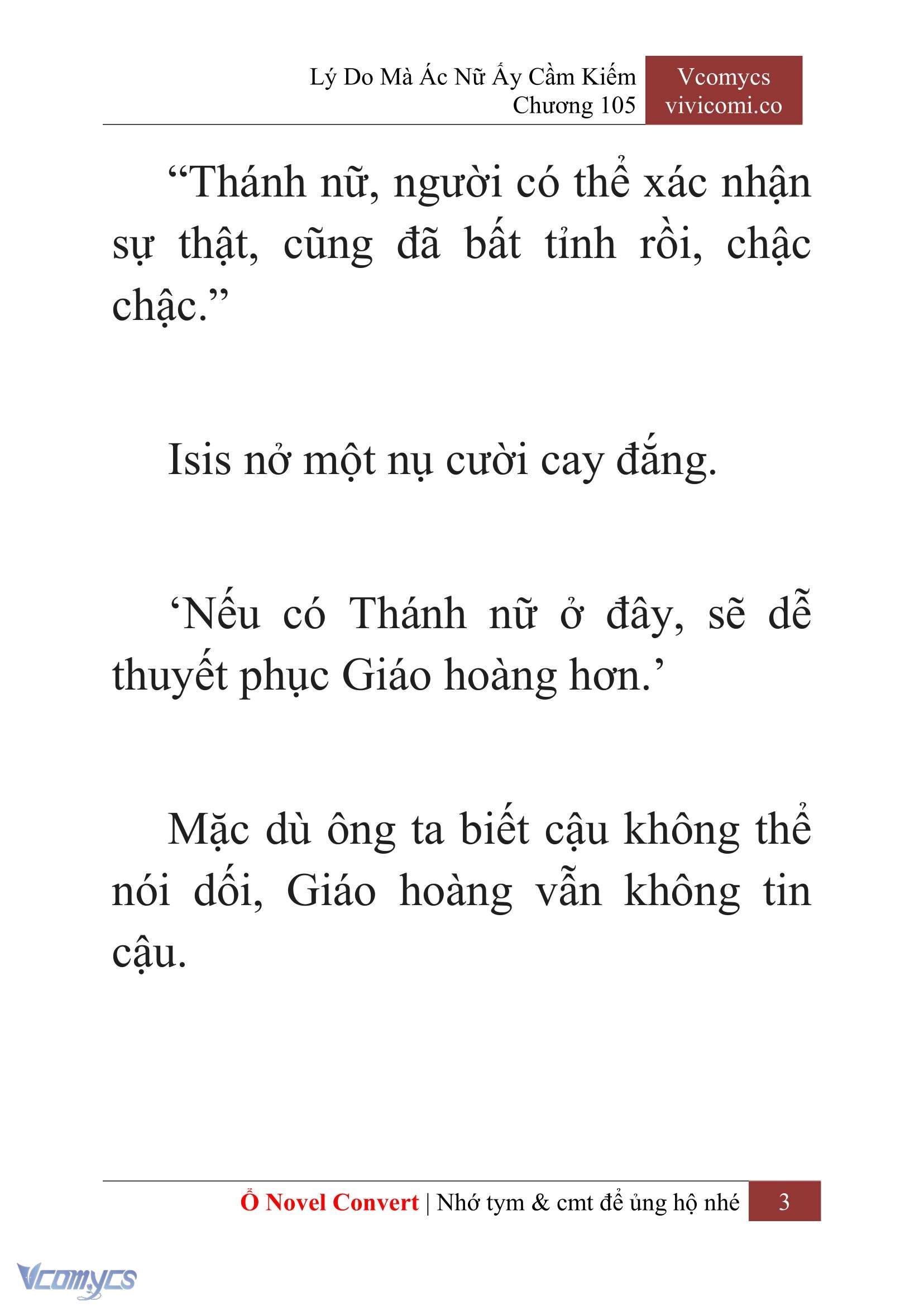 [Novel] Lý Do Mà Ác Nữ Ấy Cầm Kiếm Chap 105 - Trang 2
