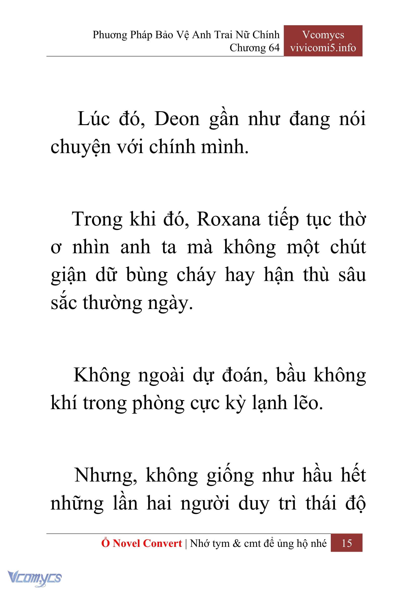 [Novel] Phương Pháp Bảo Vệ Anh Trai Nữ Chính Chap 64 - Trang 2