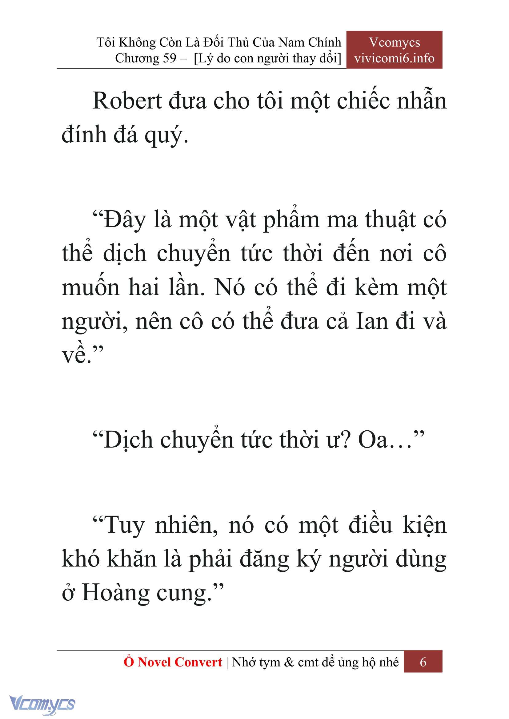 [Novel] Tôi Không Còn Là Đối Thủ Của Nam Chính Chap 59 - Trang 2