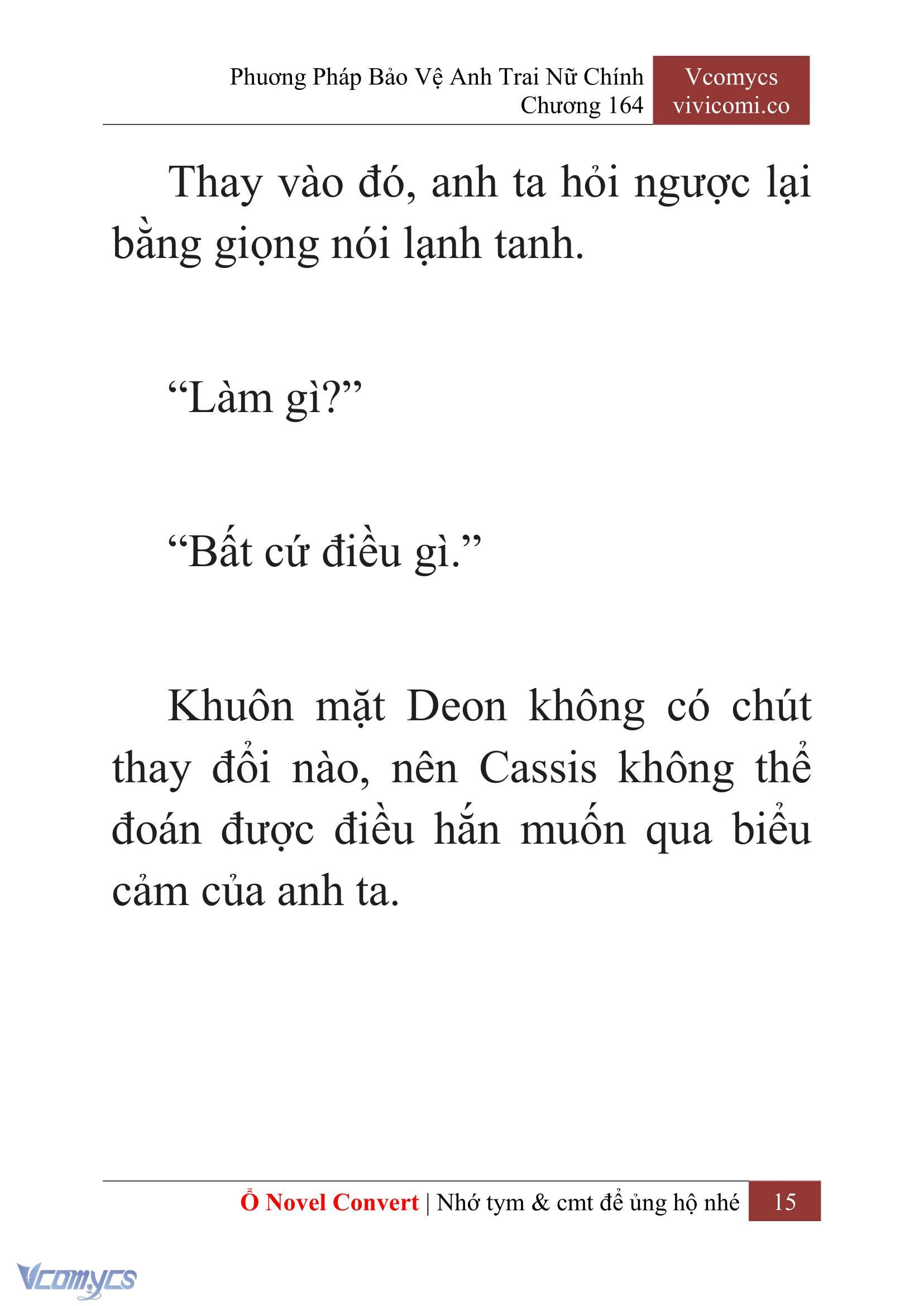 [Novel] Phương Pháp Bảo Vệ Anh Trai Nữ Chính Chap 164 - Trang 2