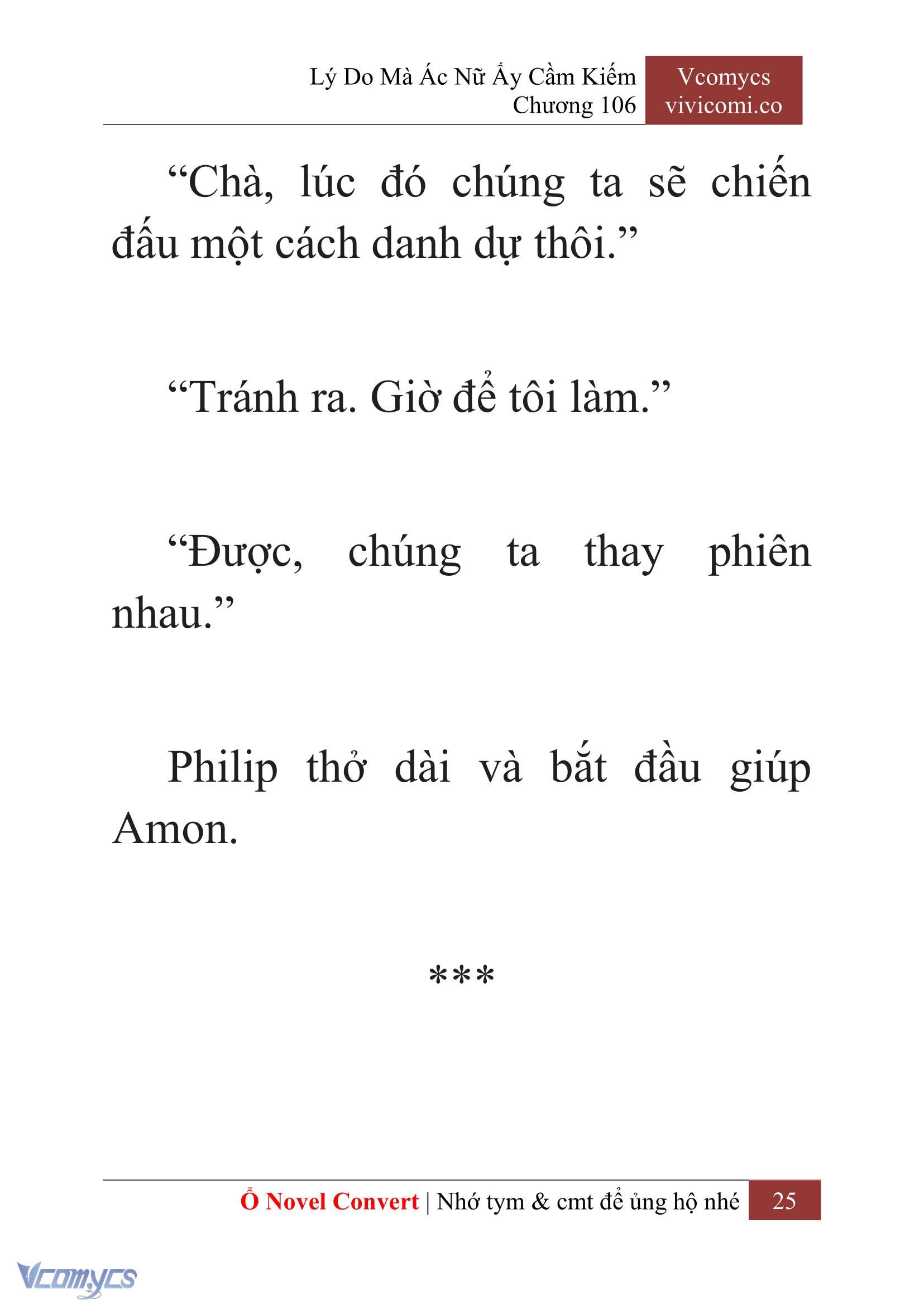 [Novel] Lý Do Mà Ác Nữ Ấy Cầm Kiếm Chap 106 - Next Chap 107