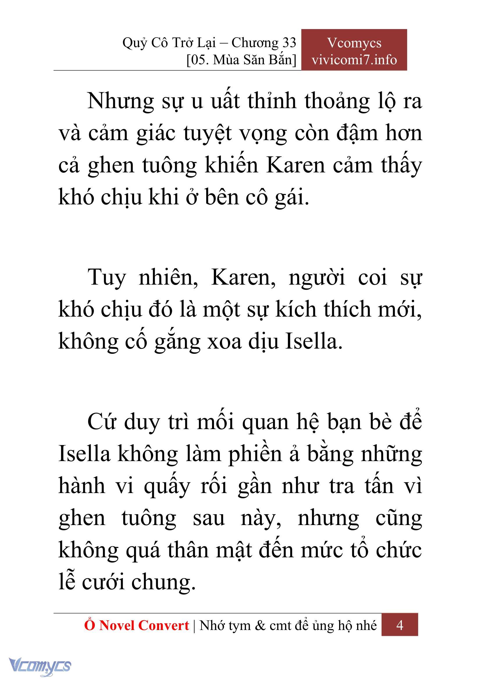 [Novel] Quý Cô Trở Lại Chap 33 - Trang 2