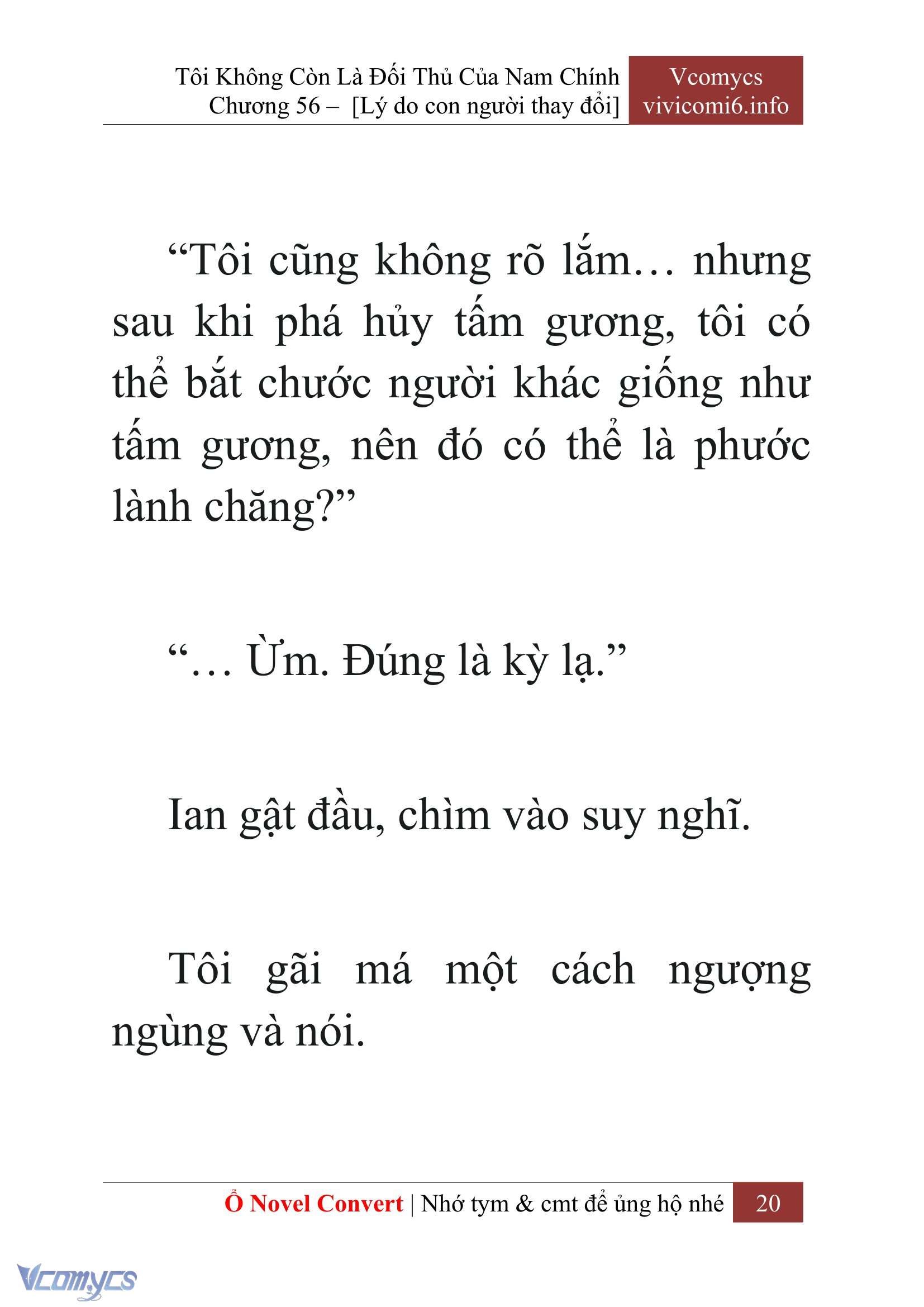 [Novel] Tôi Không Còn Là Đối Thủ Của Nam Chính Chap 56 - Trang 2