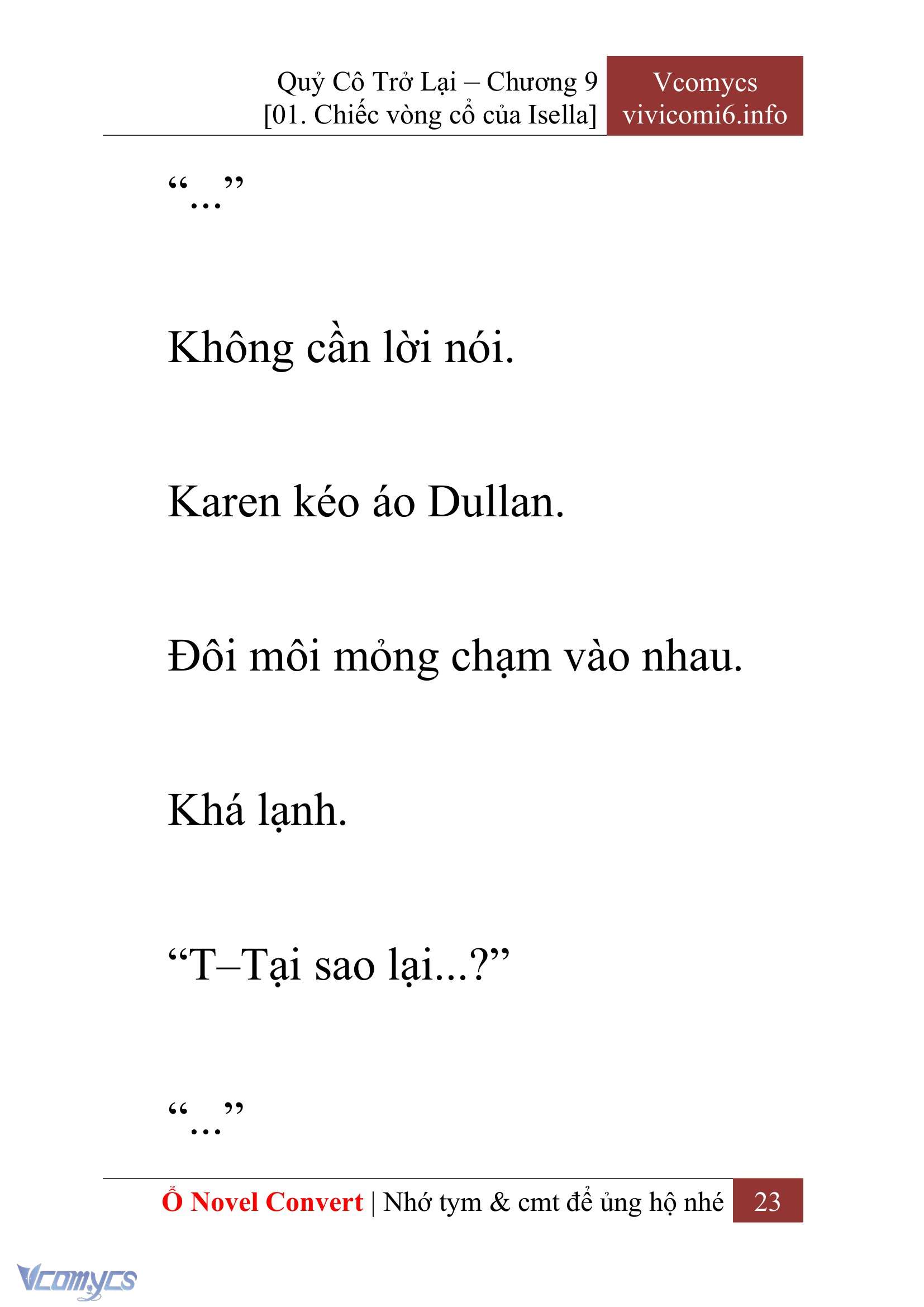 [Novel] Quý Cô Trở Lại Chap 9 - Trang 2