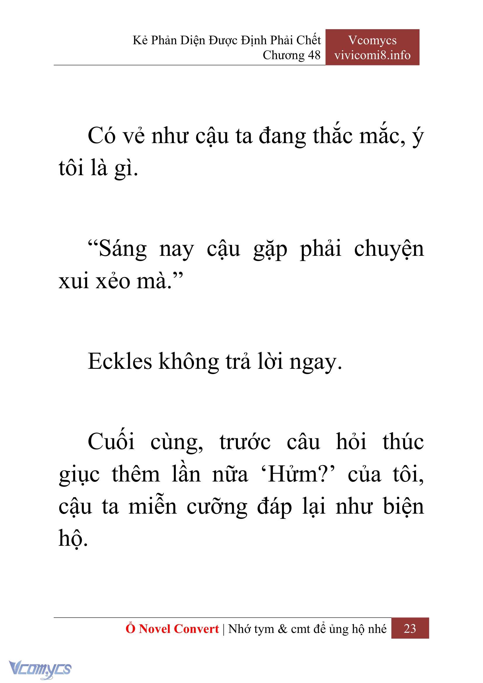 [Novel] Kẻ Phản Diện Được Định Phải Chết Chap 48 - Trang 2