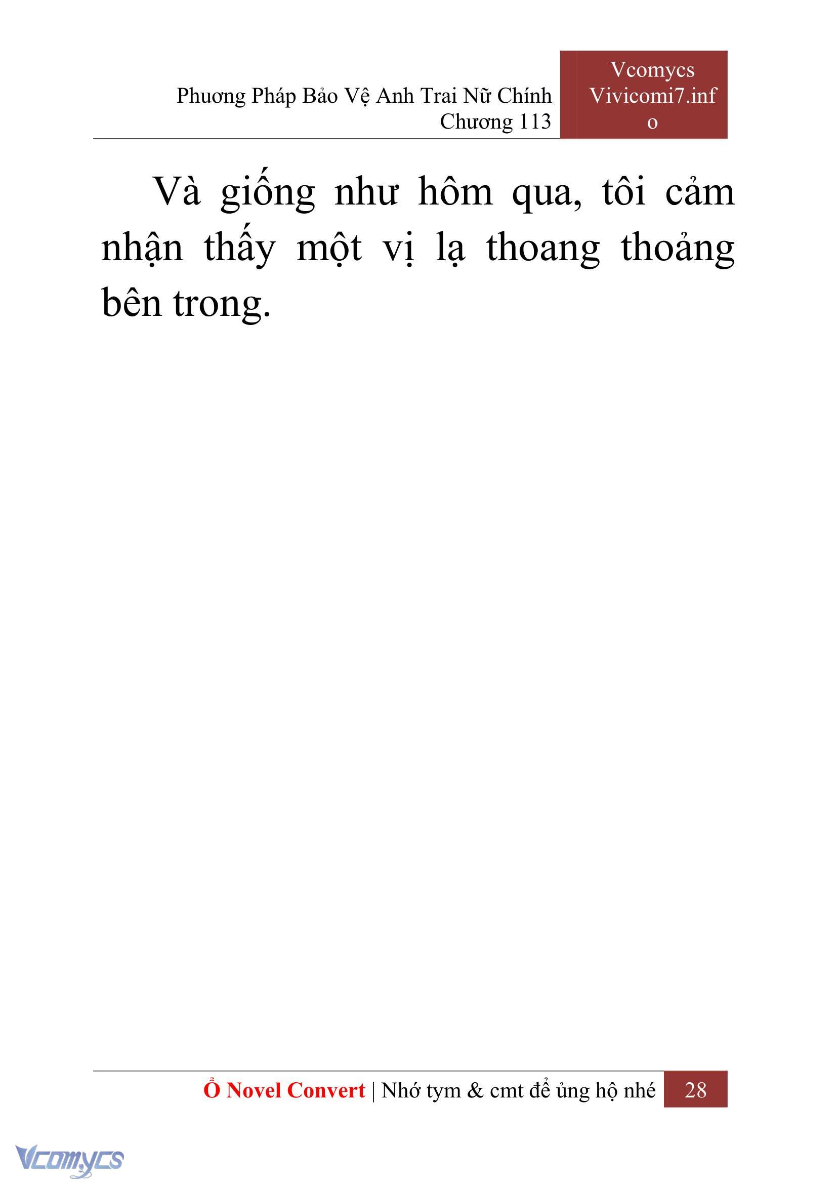 [Novel] Phương Pháp Bảo Vệ Anh Trai Nữ Chính Chap 113 - Trang 2