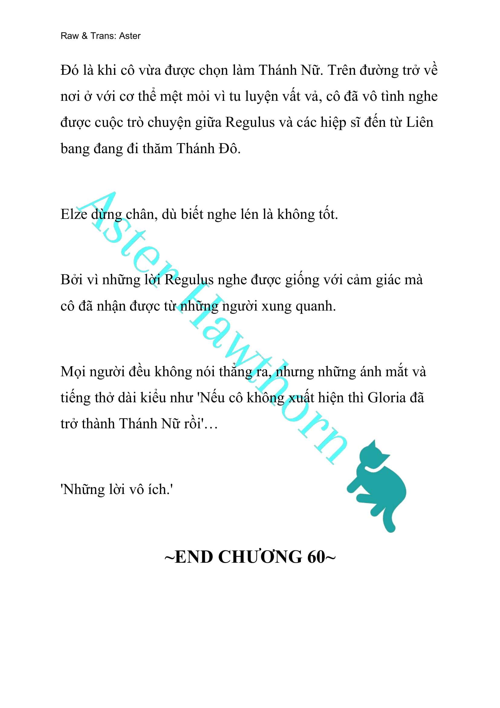 [NOVEL] Anh Hùng Khao Khát Sự Sa Ngã Của Thánh Nữ Chap 60 - Next Chap 61