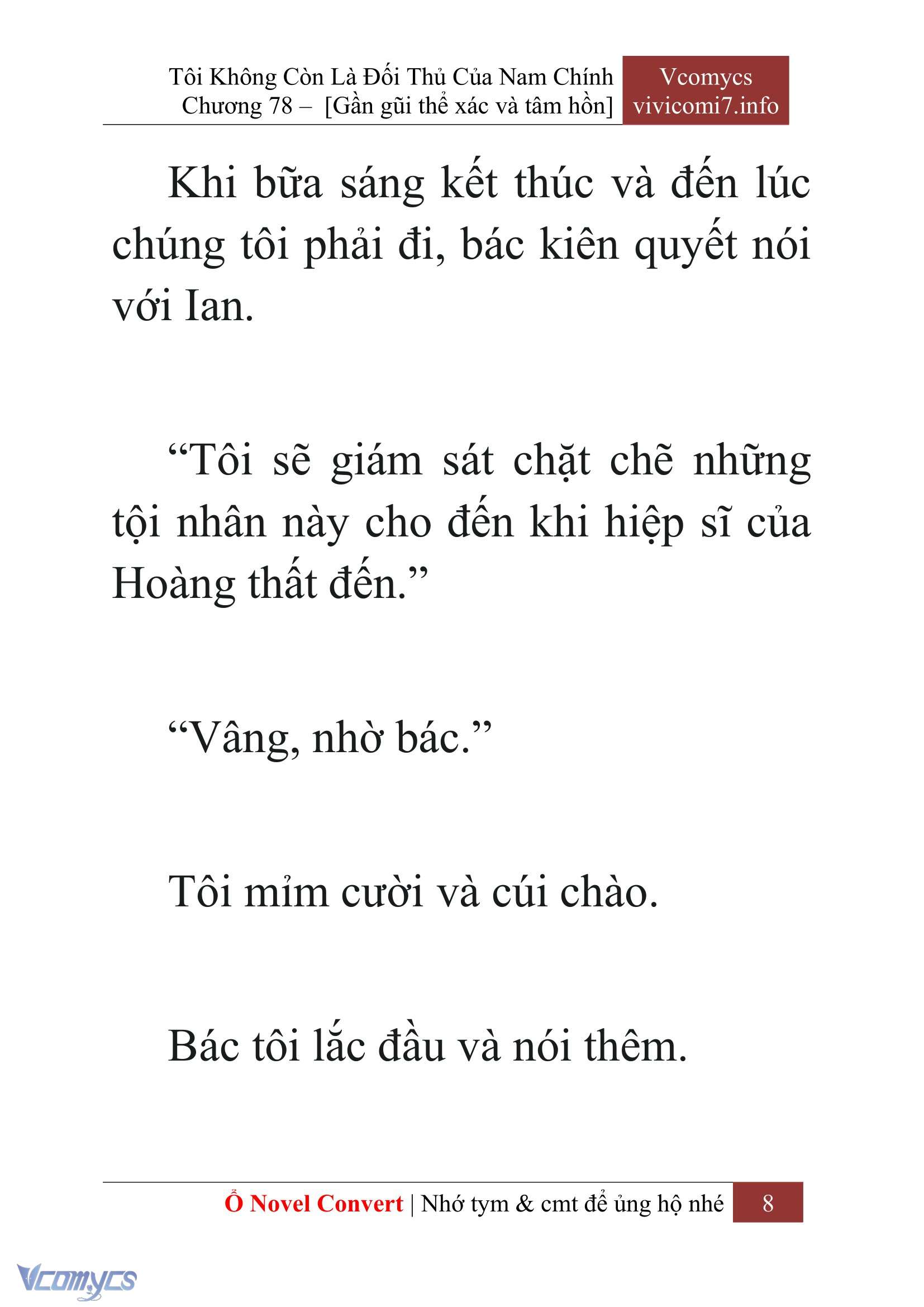[Novel] Tôi Không Còn Là Đối Thủ Của Nam Chính Chap 78 - Next 
