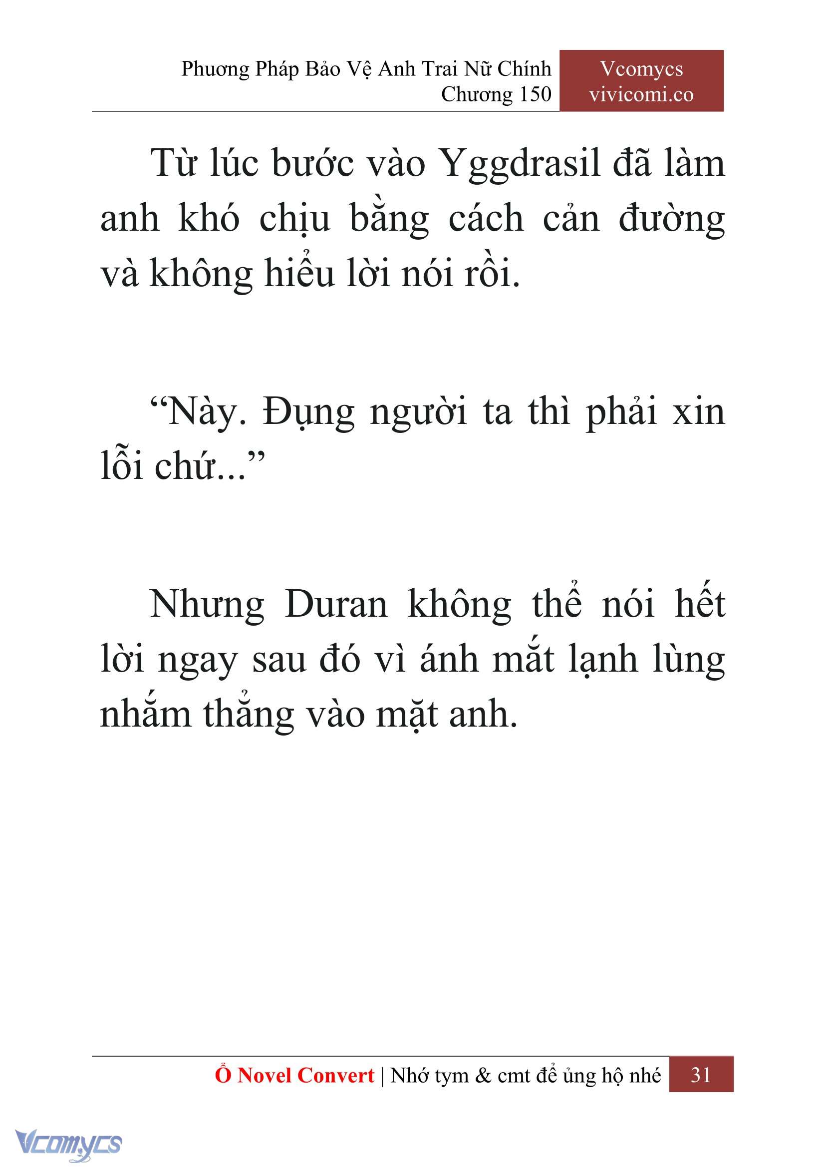 [Novel] Phương Pháp Bảo Vệ Anh Trai Nữ Chính Chap 150 - Next 