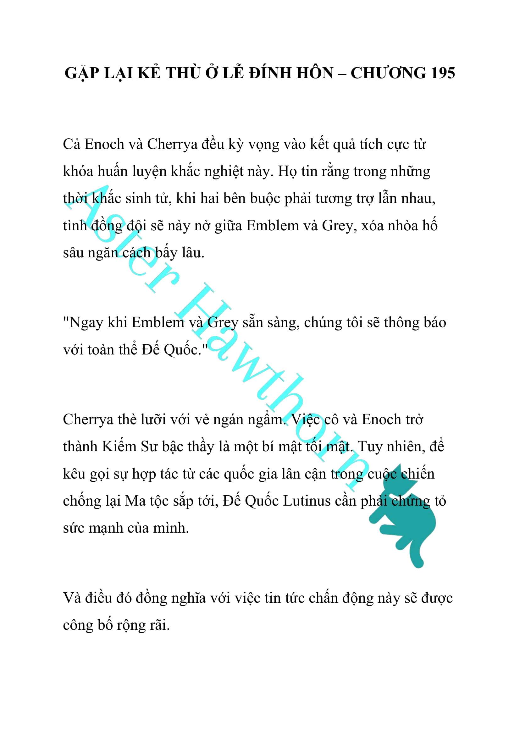 [NOVEL] Gặp Lại Kẻ Thù Ở Lễ Đính Hôn Chap 195 - Trang 2