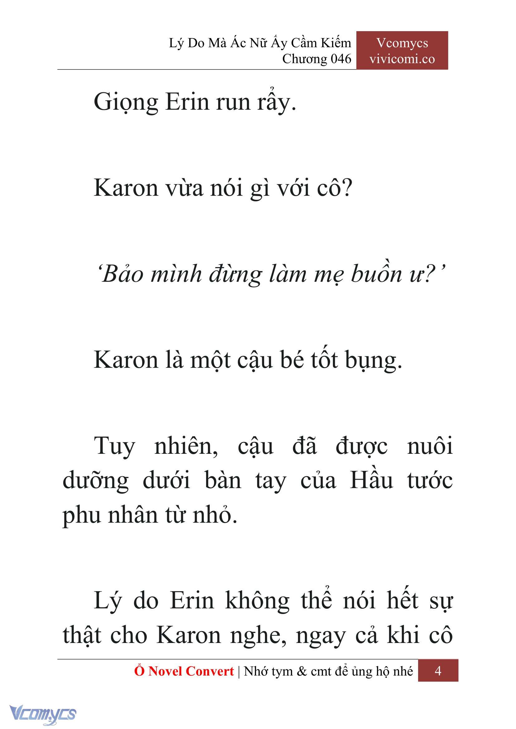 [Novel] Lý Do Mà Ác Nữ Ấy Cầm Kiếm Chap 46 - Next Chap 47