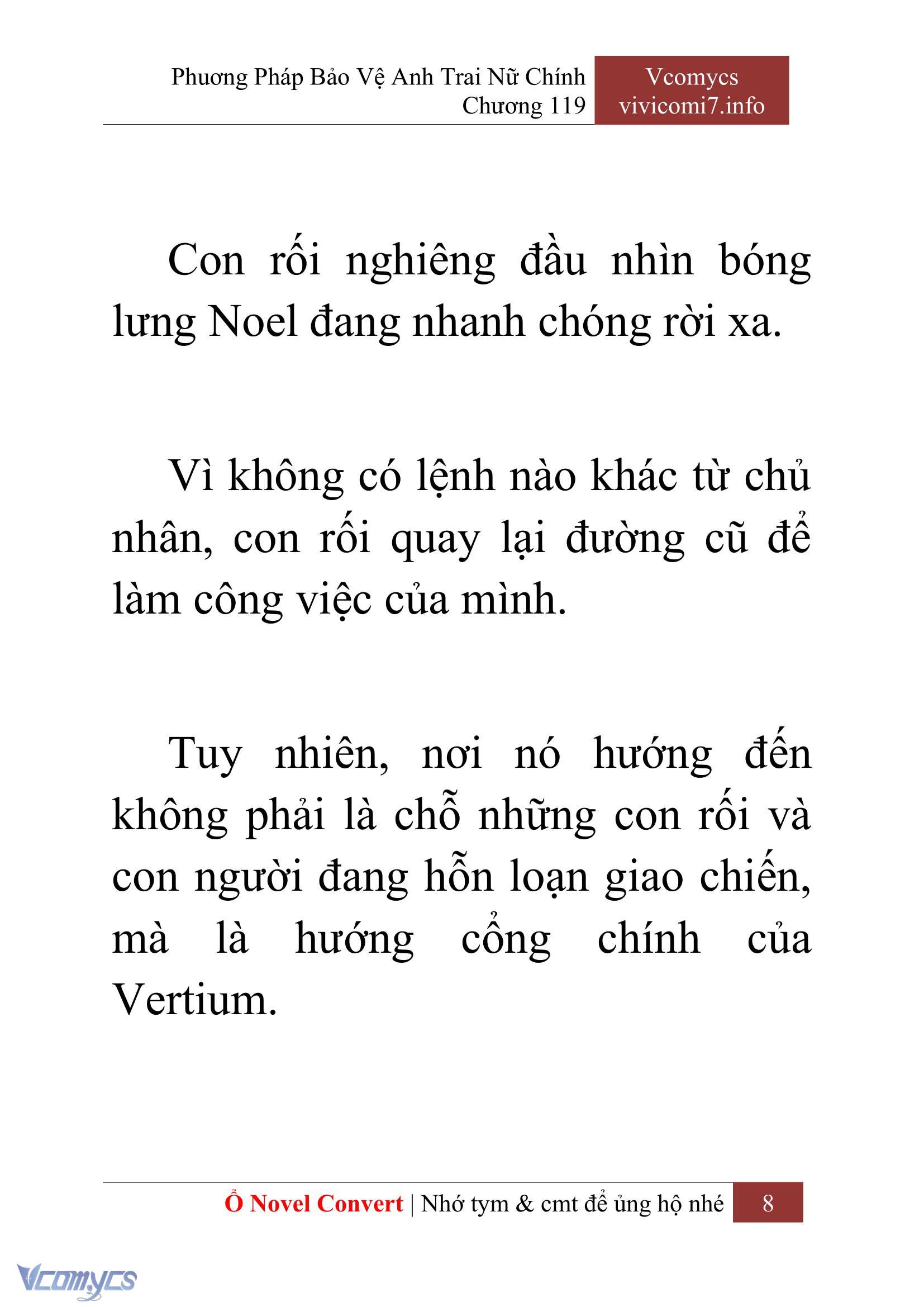 [Novel] Phương Pháp Bảo Vệ Anh Trai Nữ Chính Chap 119 - Trang 2