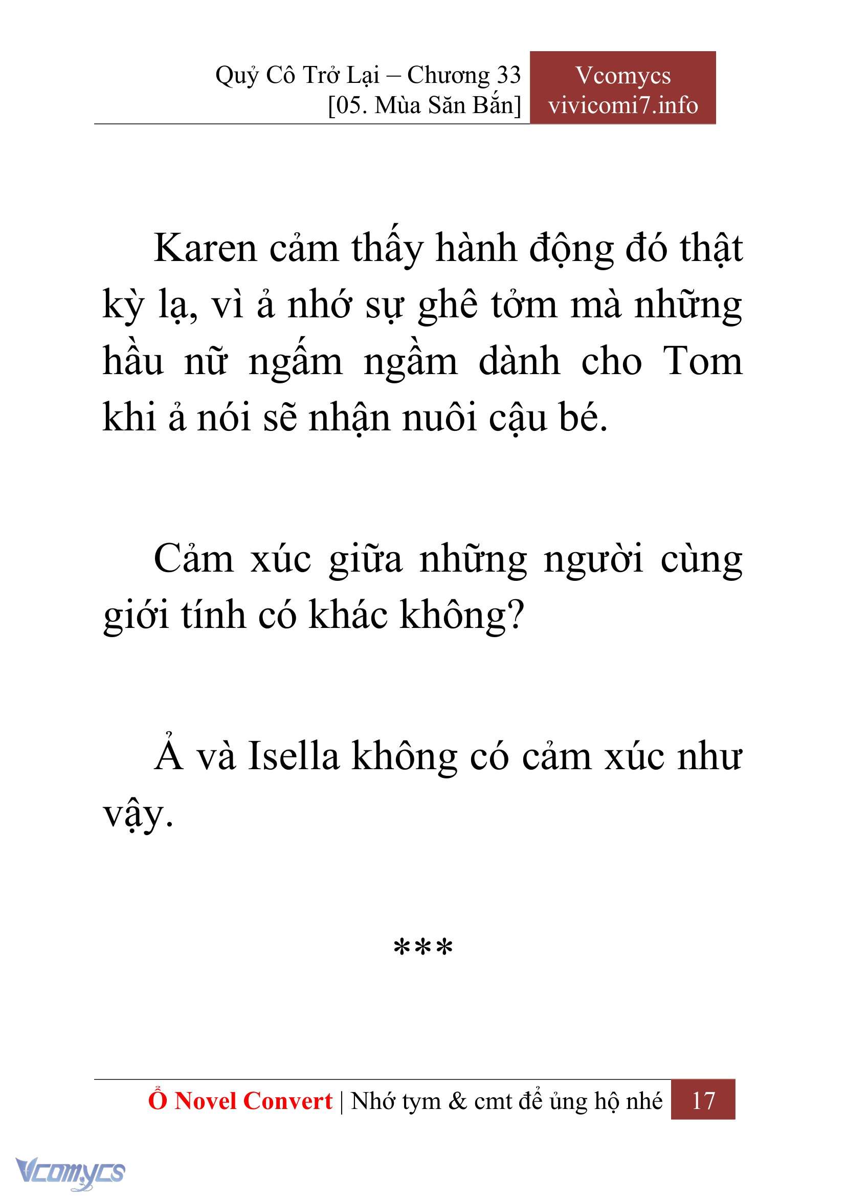 [Novel] Quý Cô Trở Lại Chap 33 - Trang 2