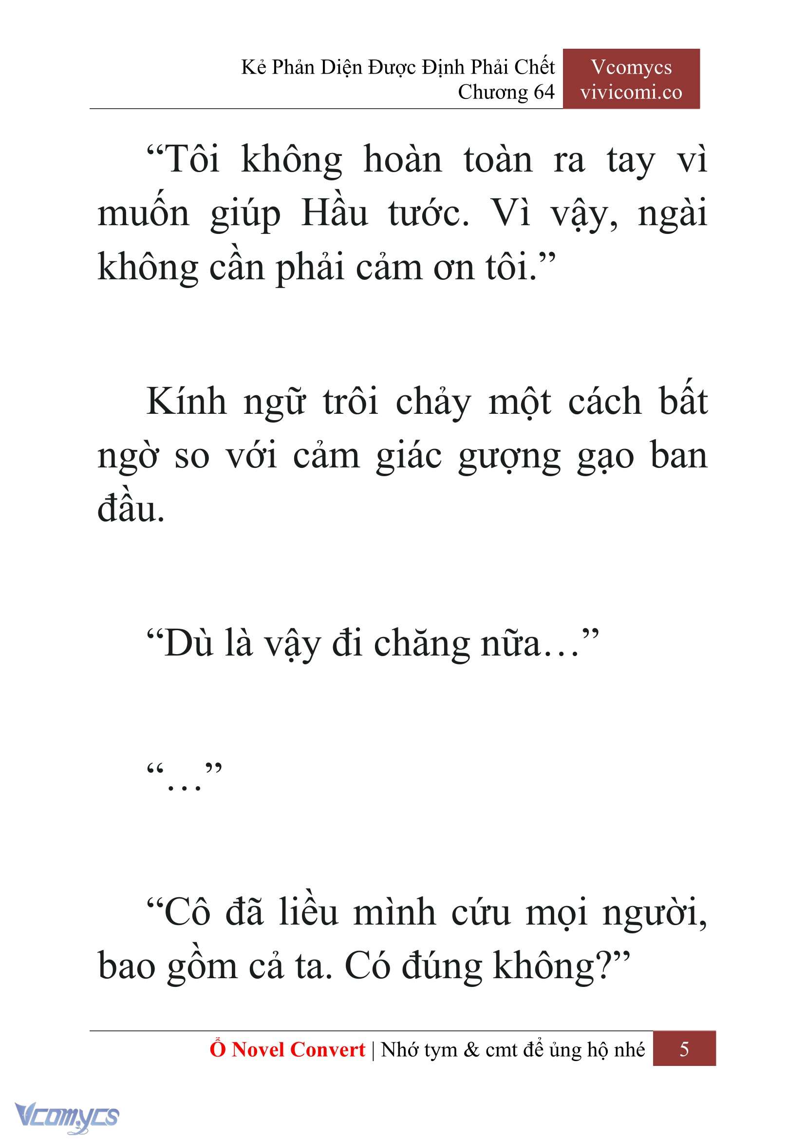 [Novel] Kẻ Phản Diện Được Định Phải Chết Chap 64 - Next 