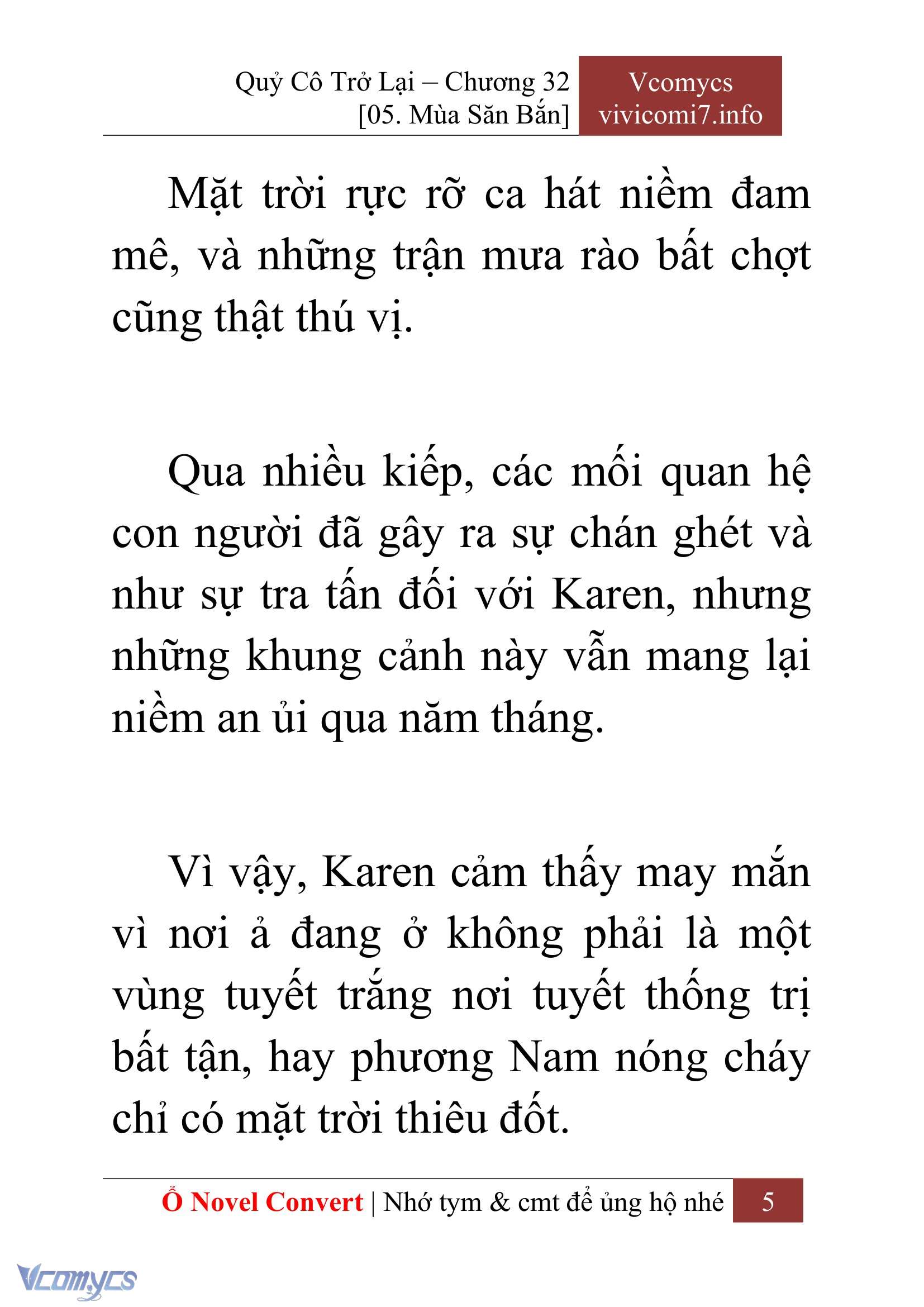 [Novel] Quý Cô Trở Lại Chap 32 - Trang 2