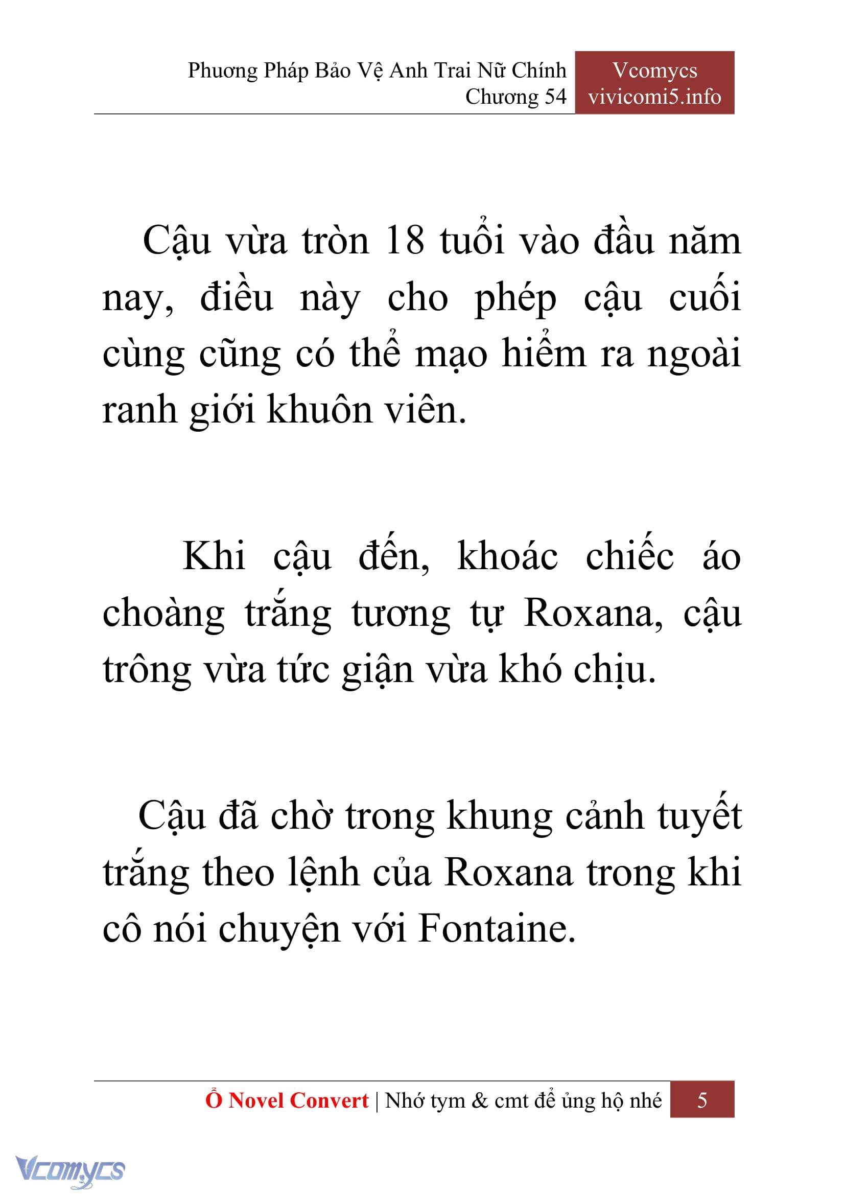 [Novel] Phương Pháp Bảo Vệ Anh Trai Nữ Chính Chap 54 - Trang 2