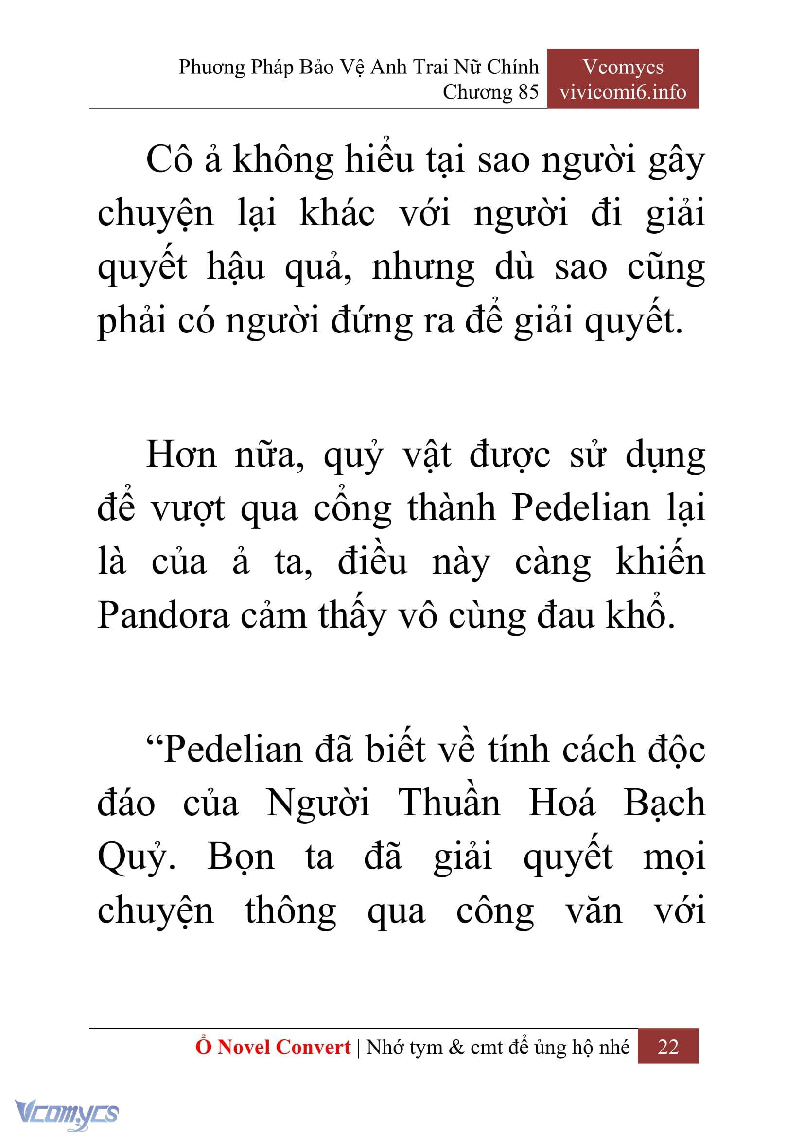 [Novel] Phương Pháp Bảo Vệ Anh Trai Nữ Chính Chap 85 - Trang 2