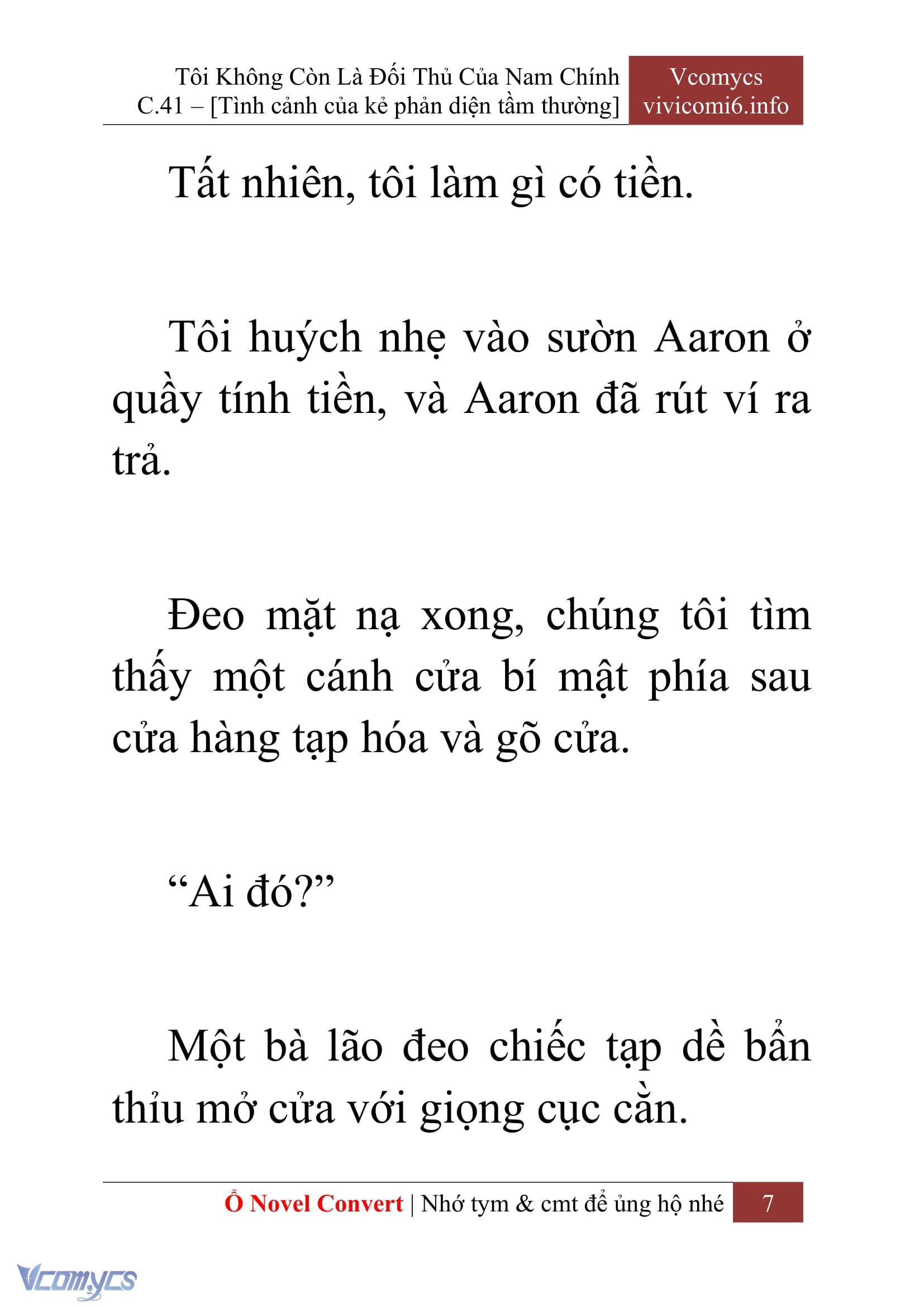 [Novel] Tôi Không Còn Là Đối Thủ Của Nam Chính Chap 41 - Trang 2
