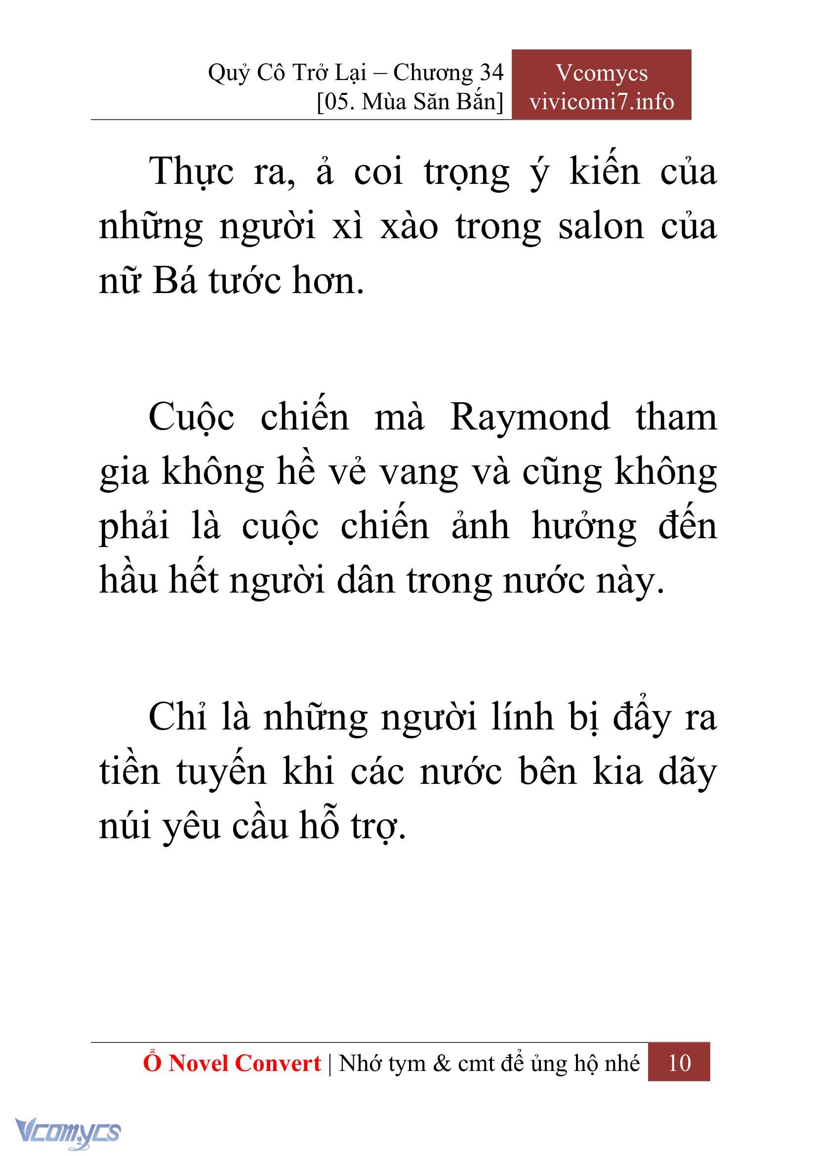 [Novel] Quý Cô Trở Lại Chap 34 - Trang 2