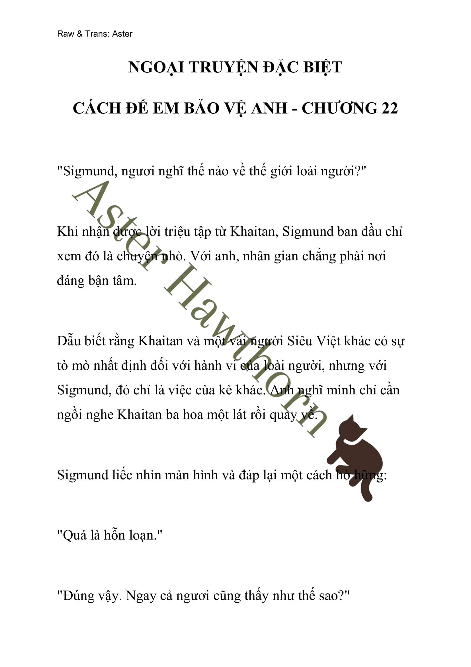 [NOVEL] Ngoại Truyện Cách Để Em Bảo Vệ Anh Chap 76 - Next Chap 77