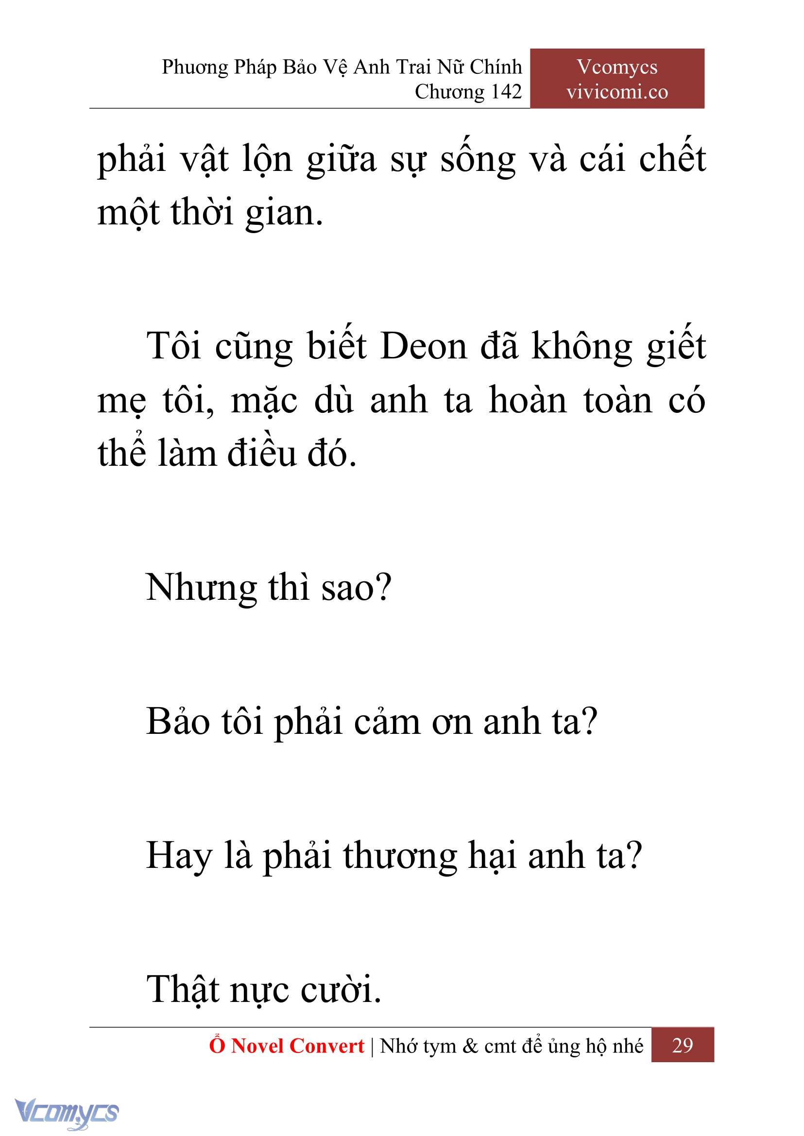 [Novel] Phương Pháp Bảo Vệ Anh Trai Nữ Chính Chap 142 - Trang 2