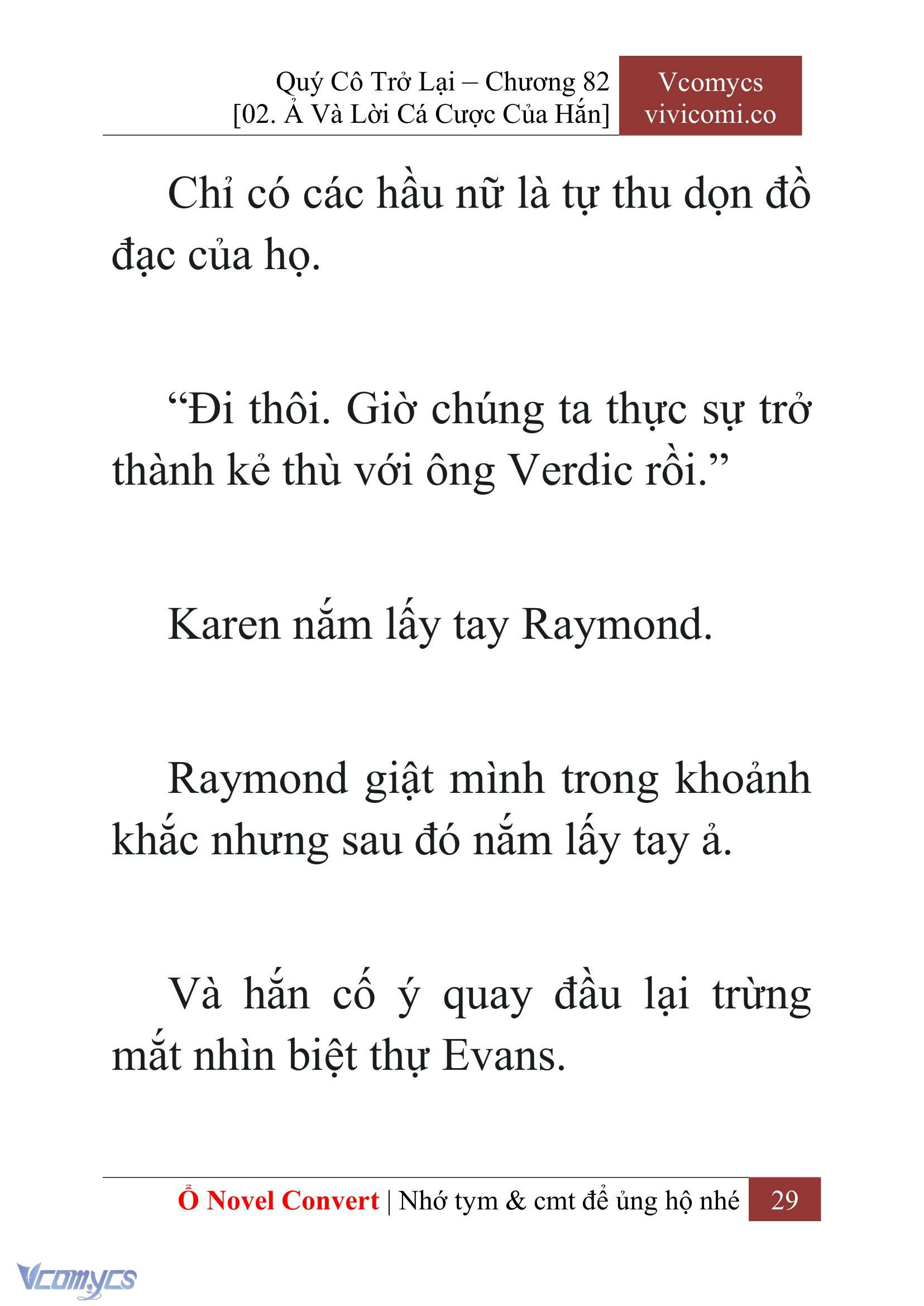 [Novel] Quý Cô Trở Lại Chap 82 - Trang 2