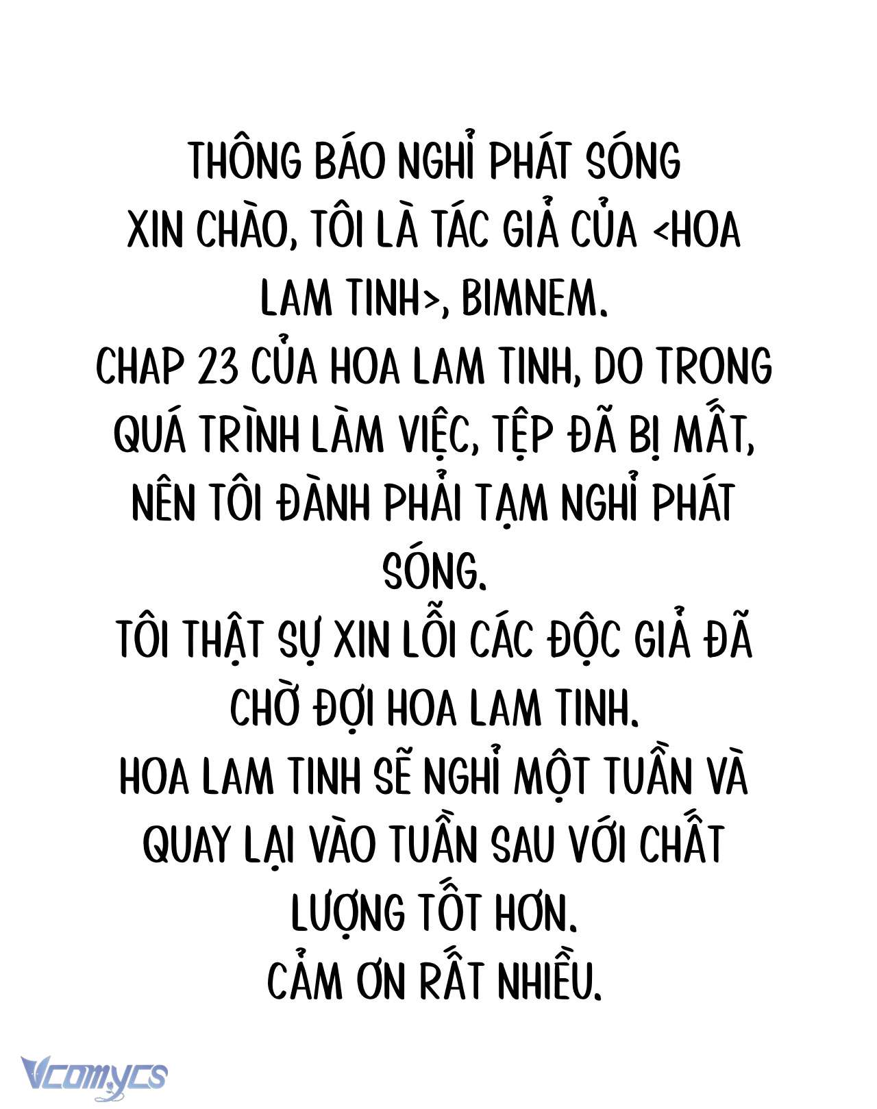 Hoa Lam Tinh Chap 22.5 - Next Chapter 22.5