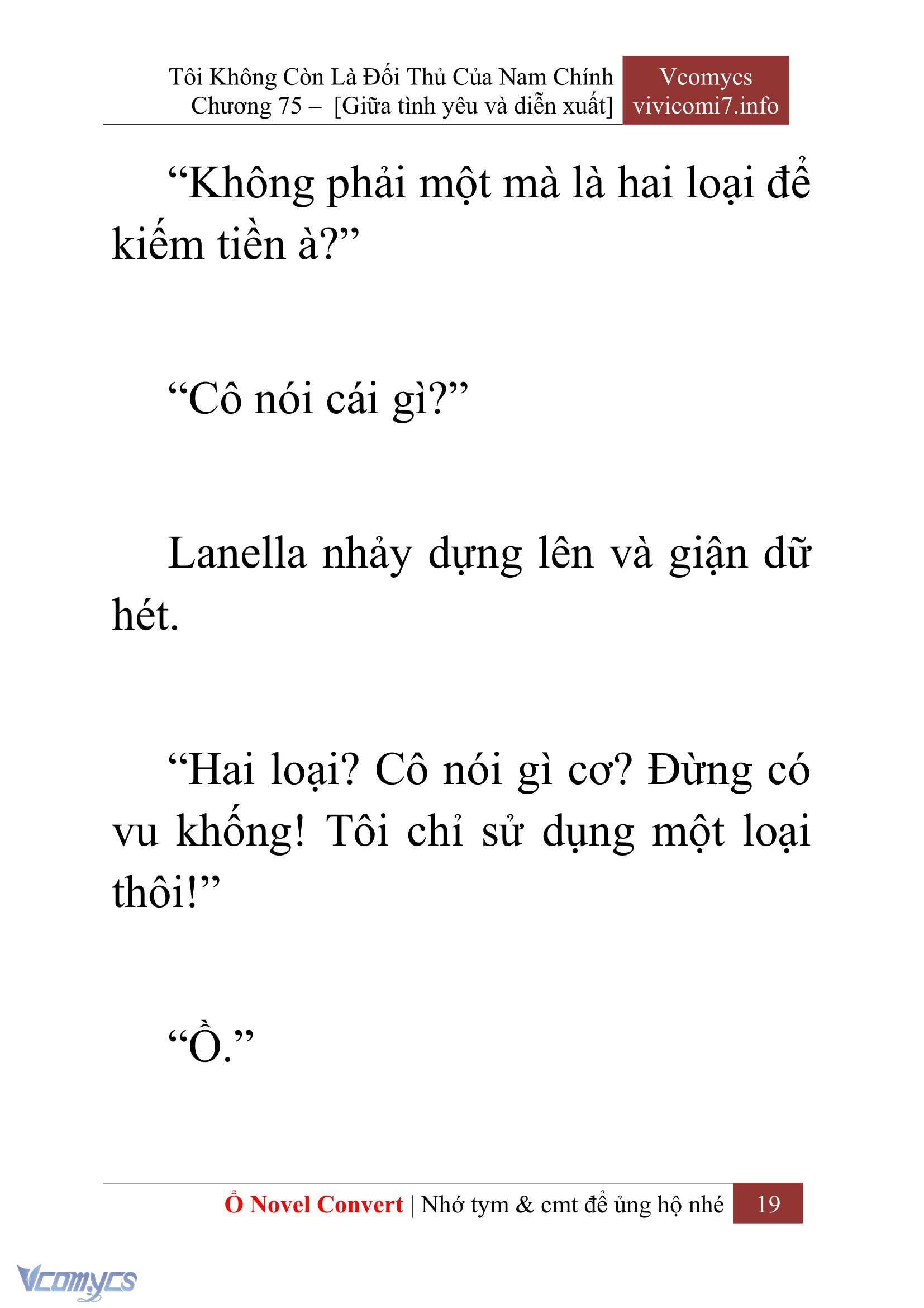 [Novel] Tôi Không Còn Là Đối Thủ Của Nam Chính Chap 75 - Trang 2