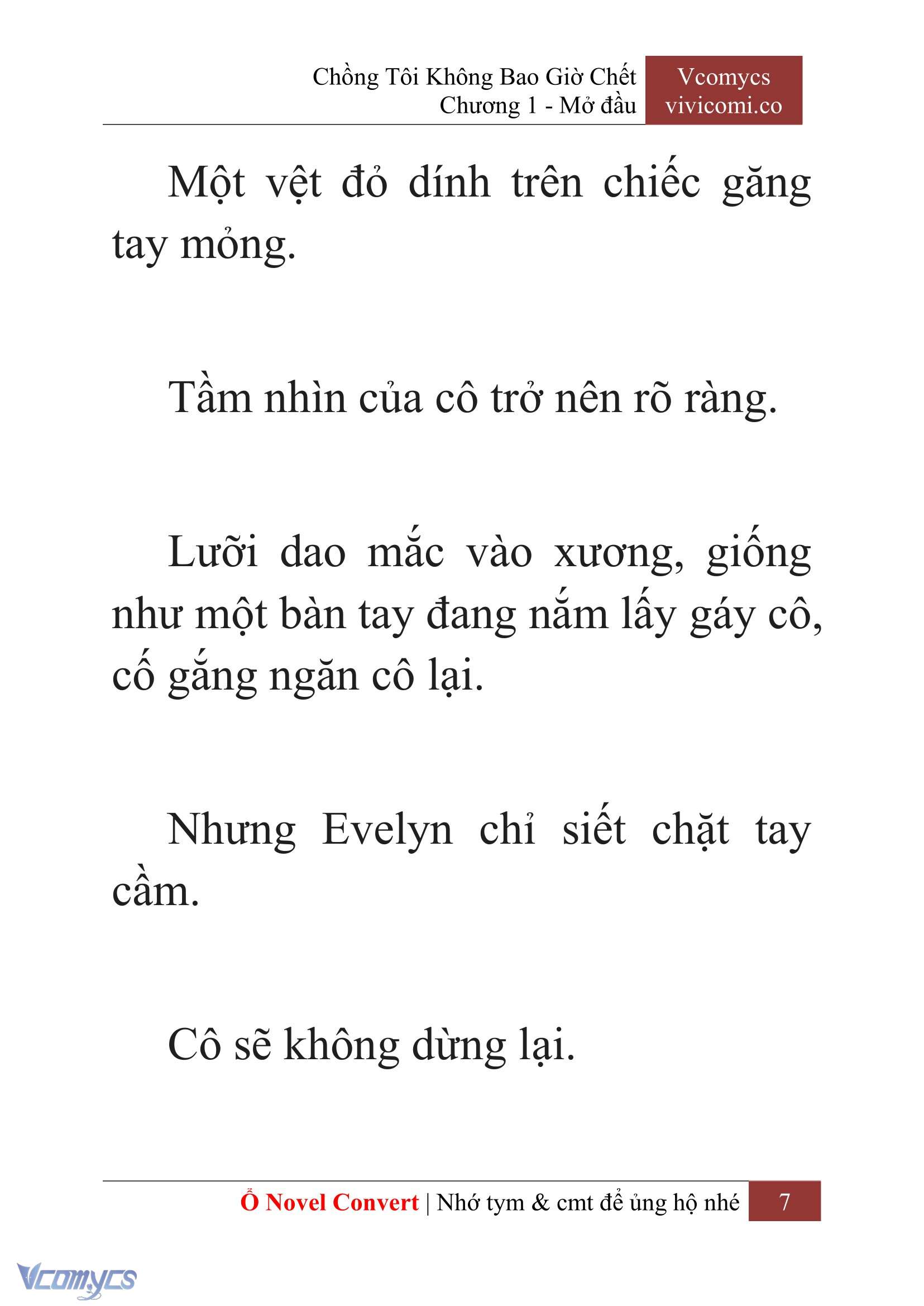 [Novel] Chồng Tôi Không Bao Giờ Chết Chap 1 - Trang 2