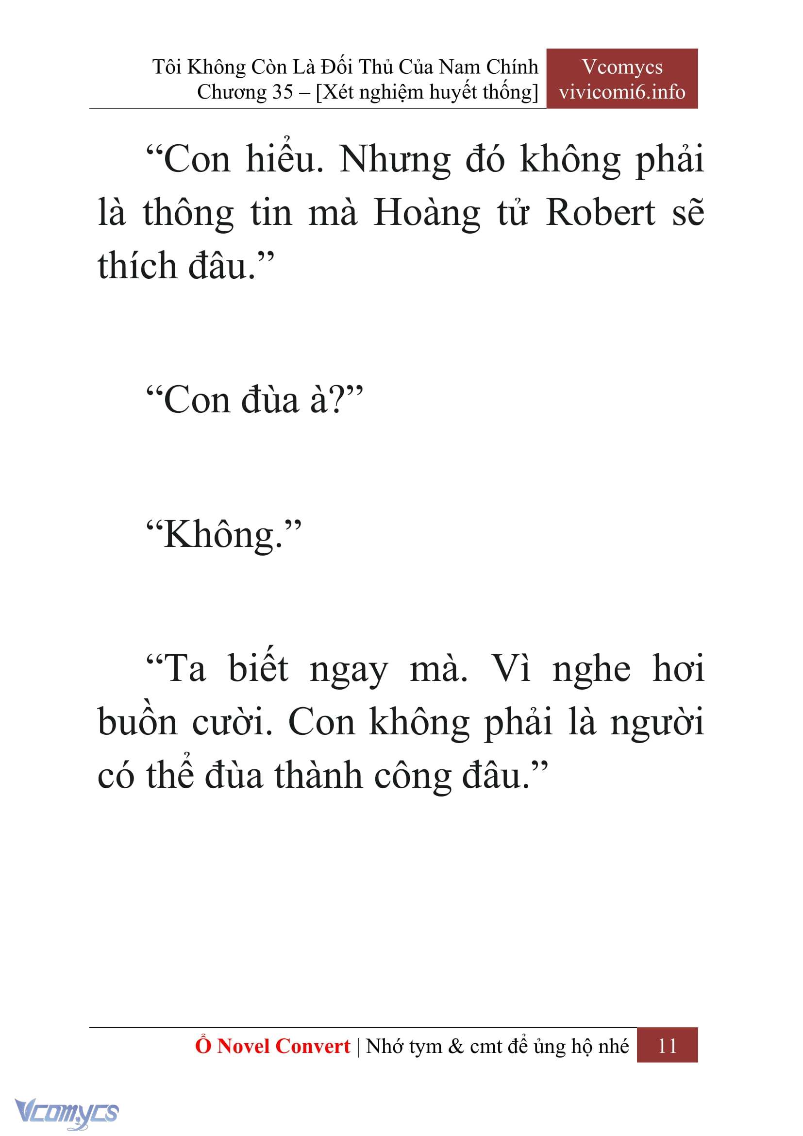 [Novel] Tôi Không Còn Là Đối Thủ Của Nam Chính Chap 35 - Trang 2