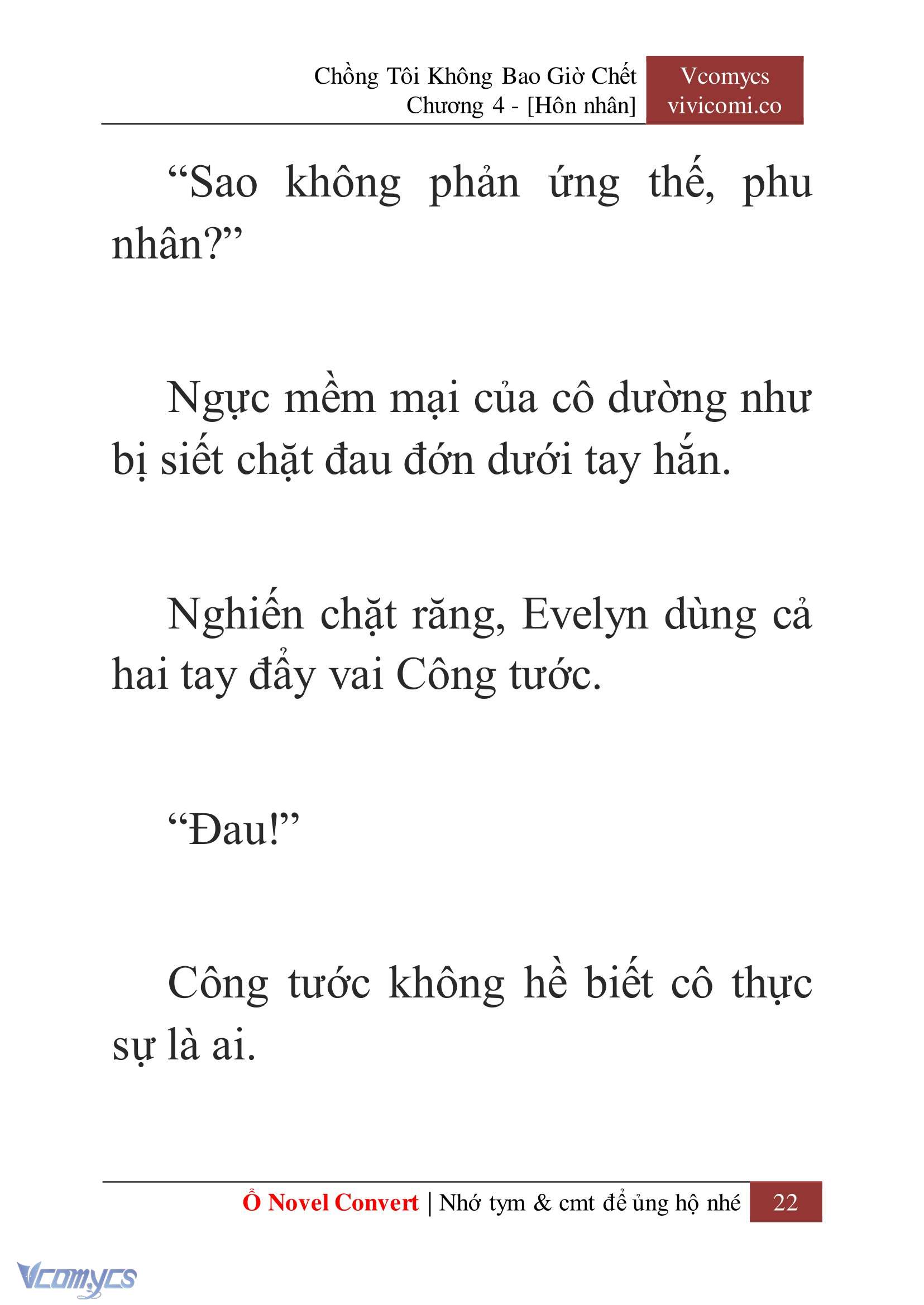 [Novel] Chồng Tôi Không Bao Giờ Chết Chap 4 - Trang 2
