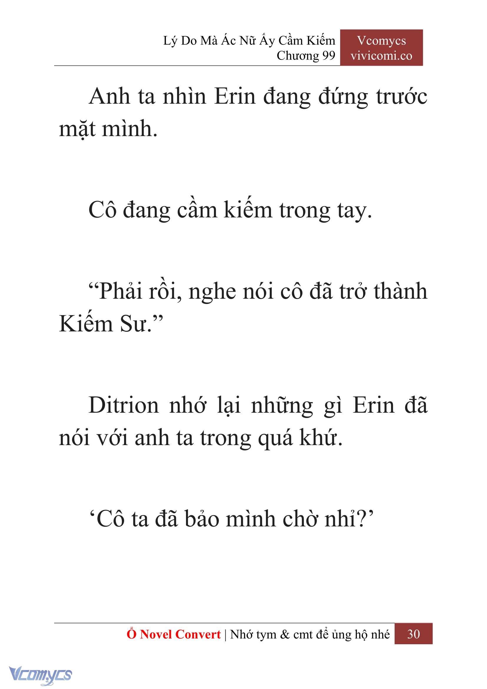 [Novel] Lý Do Mà Ác Nữ Ấy Cầm Kiếm Chap 99 - Trang 2
