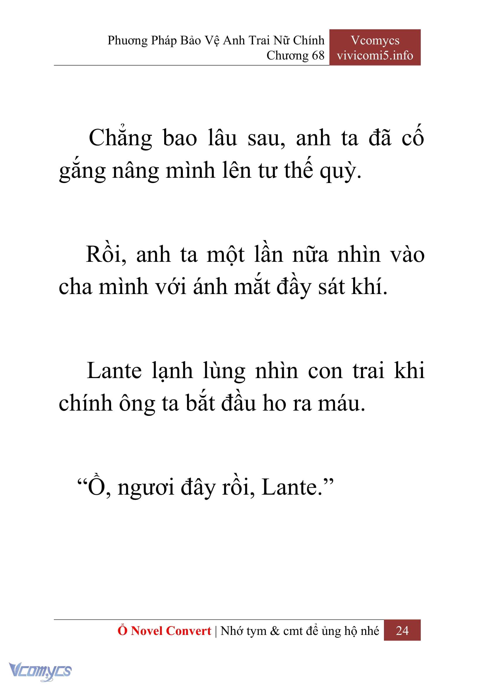 [Novel] Phương Pháp Bảo Vệ Anh Trai Nữ Chính Chap 68 - Trang 2