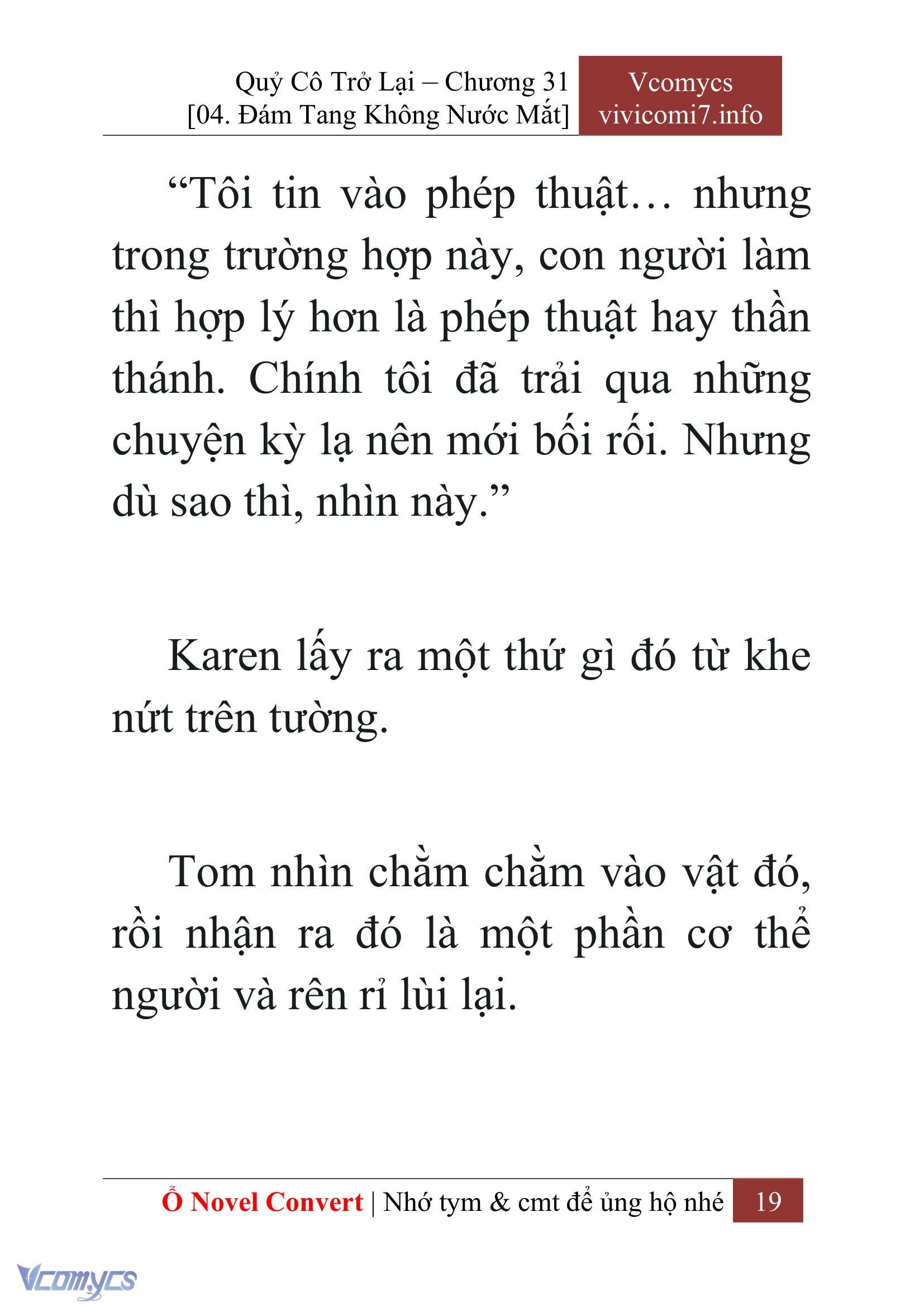 [Novel] Quý Cô Trở Lại Chap 31 - Trang 2