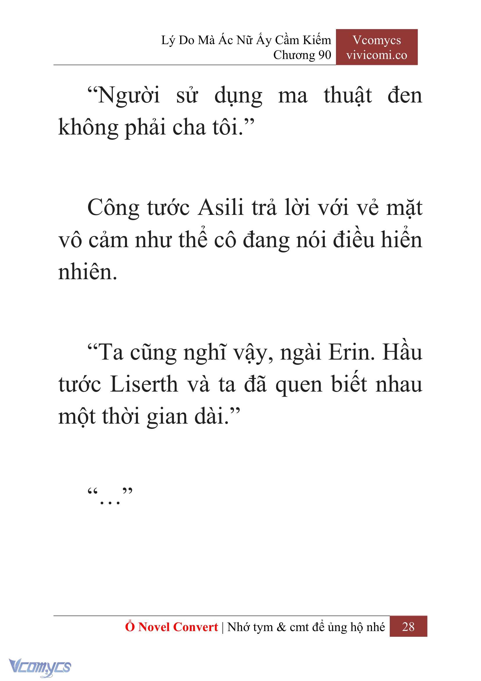 [Novel] Lý Do Mà Ác Nữ Ấy Cầm Kiếm Chap 90 - Trang 2