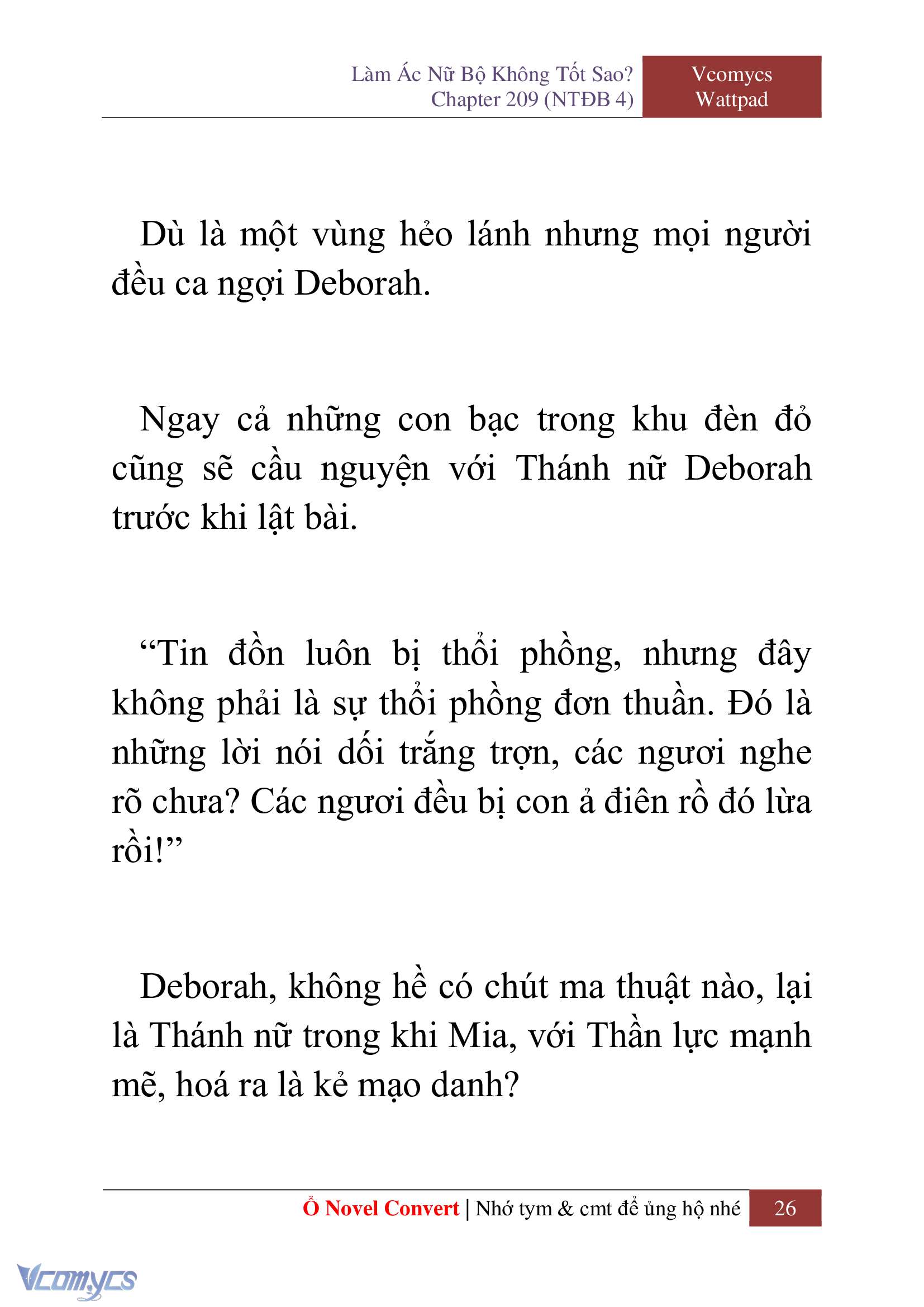 [Novel] Làm Ác Nữ Bộ Không Tốt Sao? Chap 209 - Trang 2